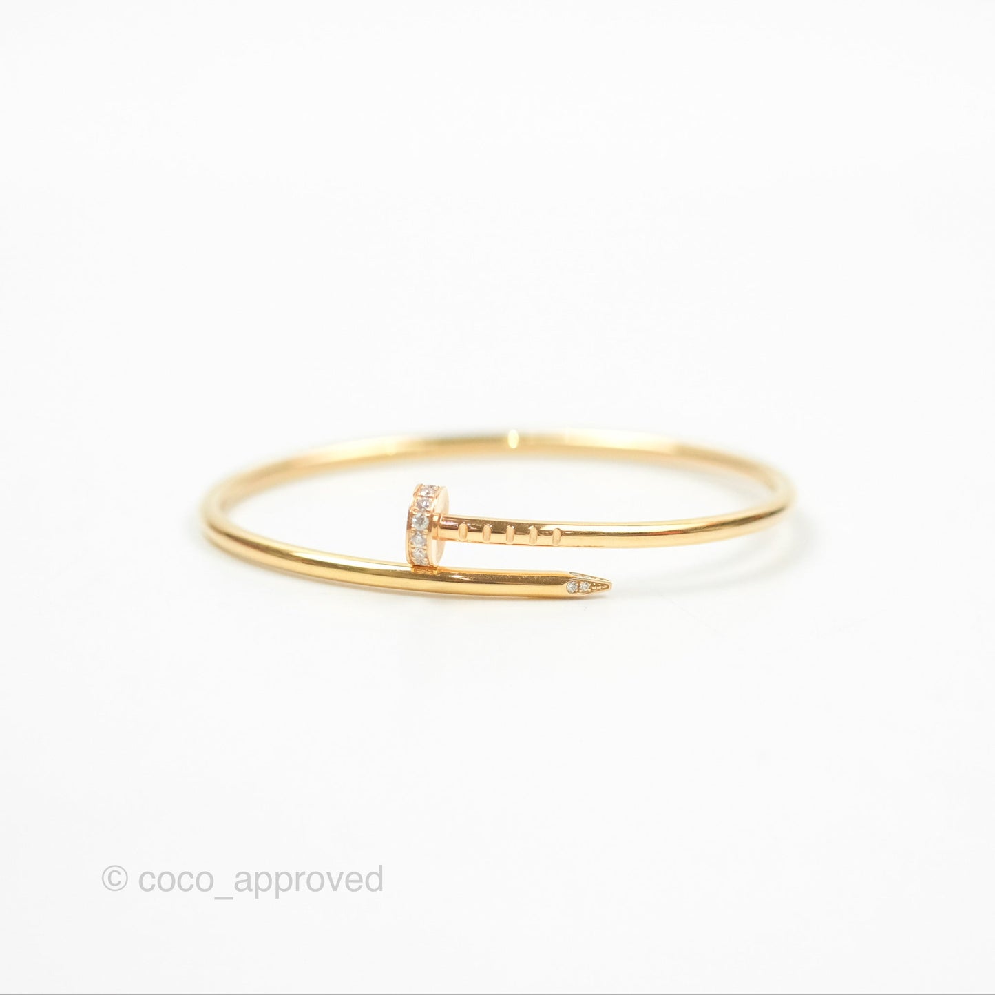 Cartier Small Juste Un Clou Bracelet 18K Yellow Gold Diamond