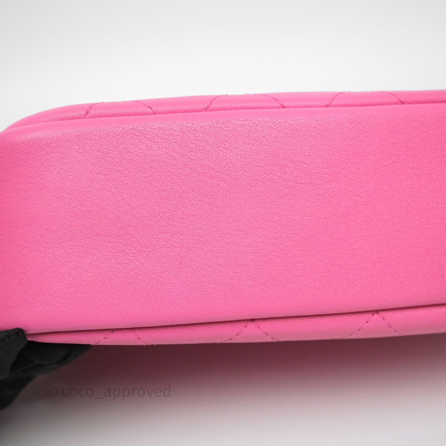 Chanel Camera Bag Pink Calfskin Aged Gold Hardware