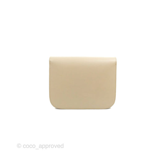 Celine Medium Classic Box Flap Ivory Calfskin