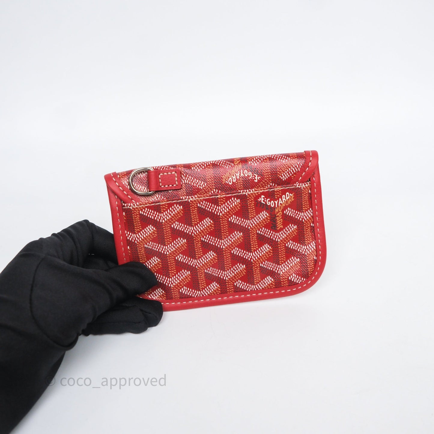 Goyard Anjou Mini Tote Bag Red Goyardine Canvas