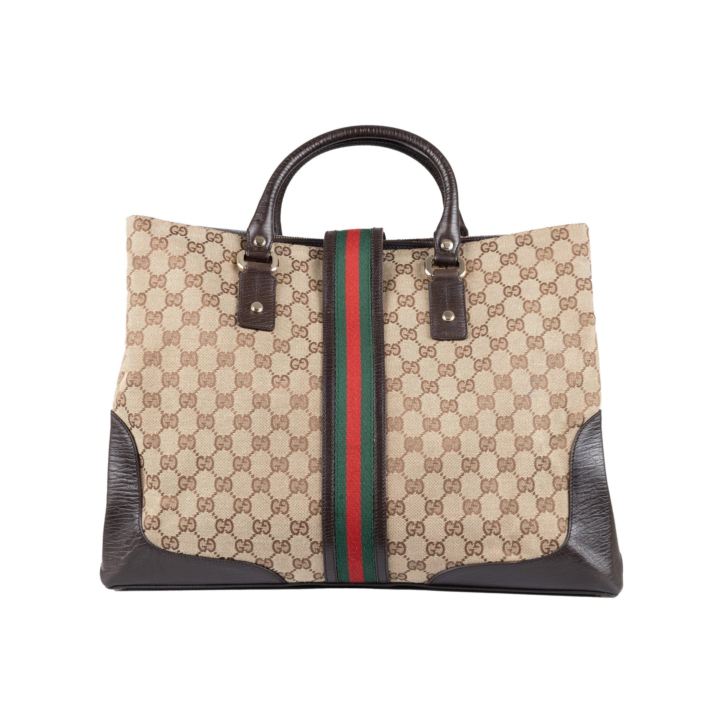 Luxury Gucci Trending 2025 Monogram Canvas Junco Tote Bag - '00s