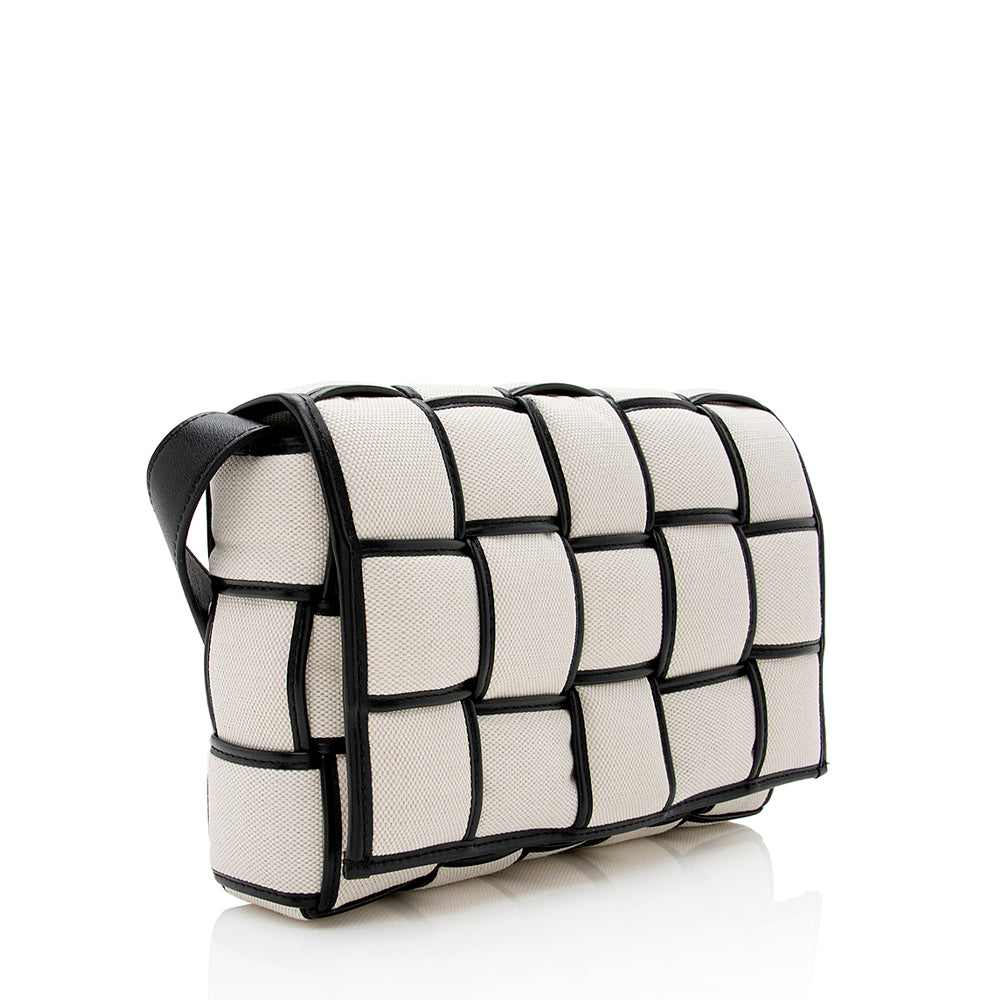 Luxury Bottega Veneta Puffed Canvas Cassette Crossbody