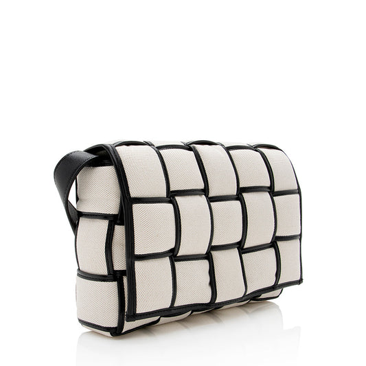 Luxury Bottega Veneta Puffed Canvas Cassette Crossbody