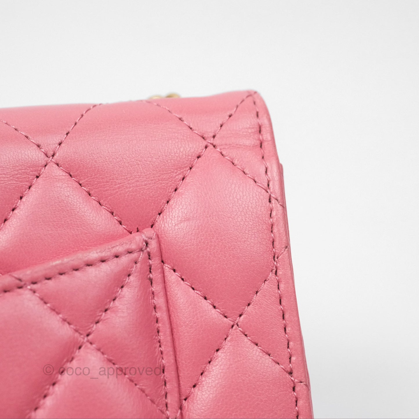Chanel All Slide Wallet on Chain WOC Adjustable Chain Quilted Pink Lambskin