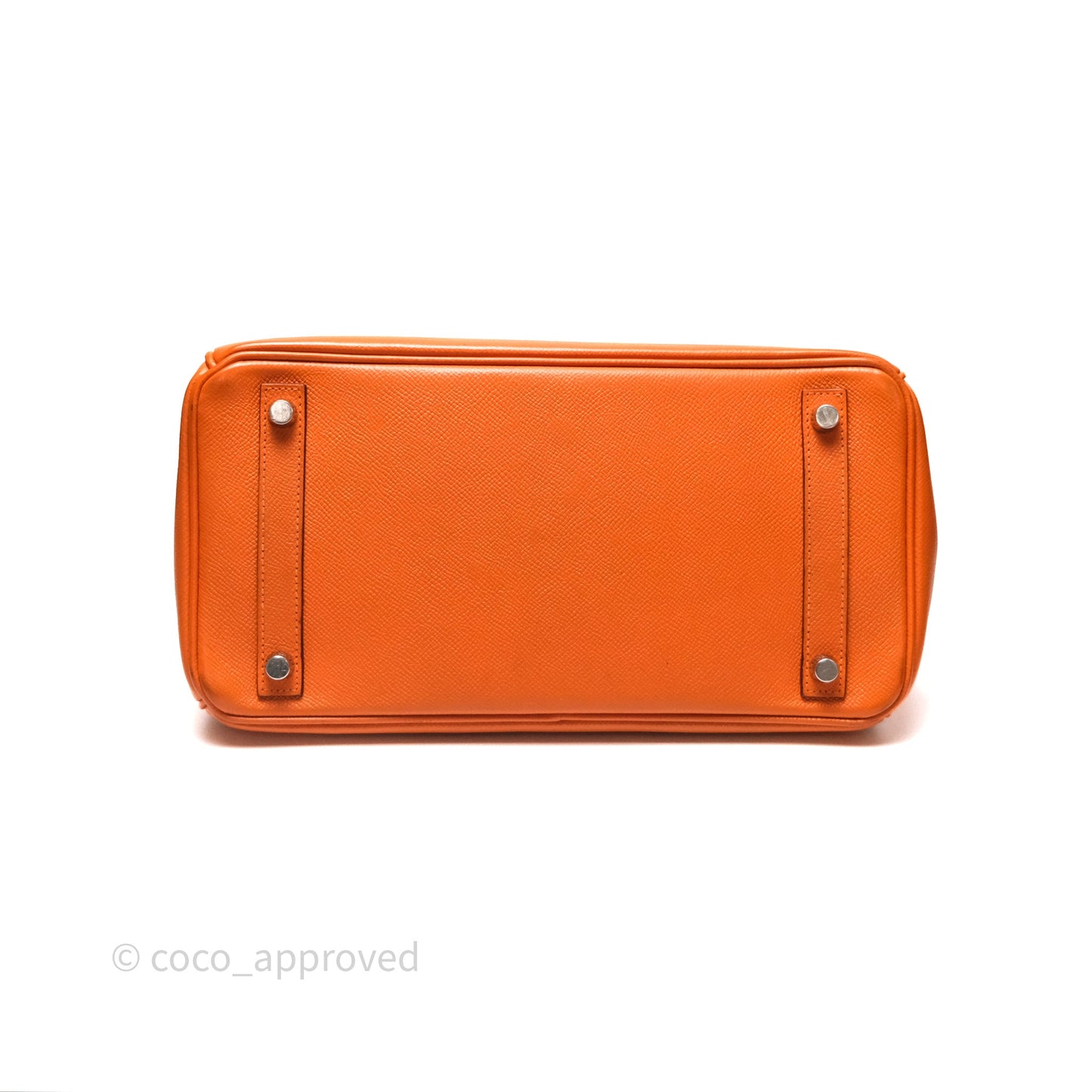 Hermès Birkin 30 Retourne Orange Epsom Palladium Hardware