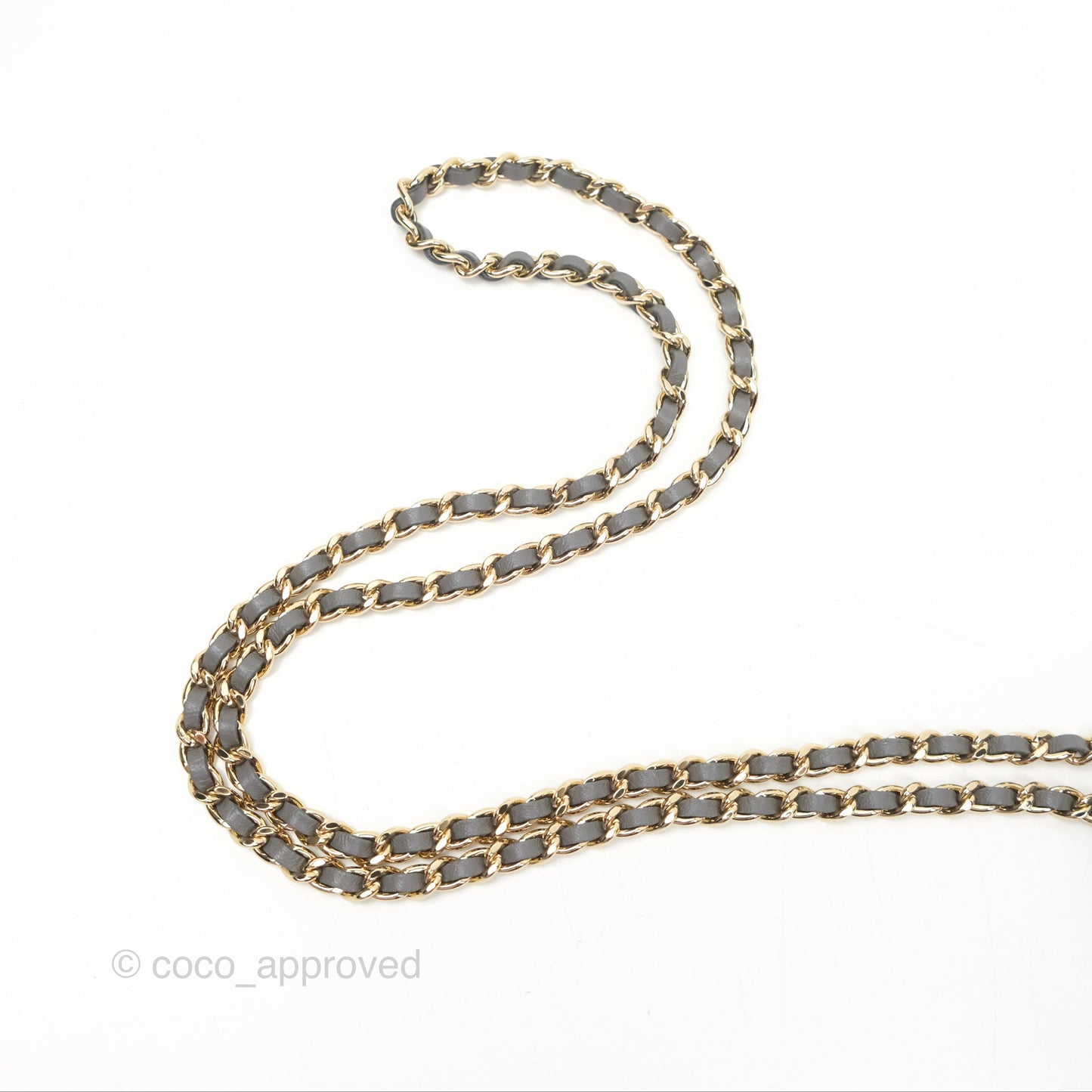 Chanel Mini Top Handle Vanity With Chain Grey Lambskin Gold Hardware