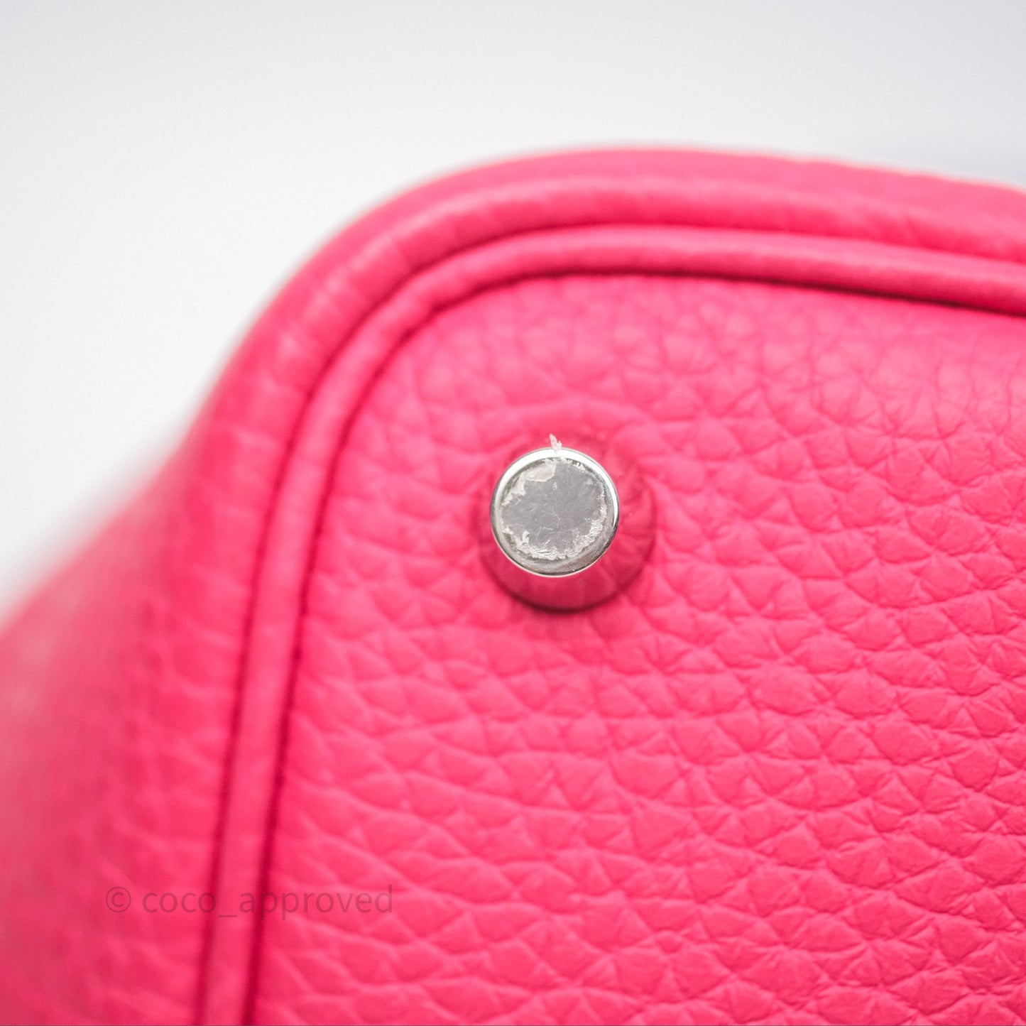 Hermès Picotin 18 Rouge de Coeur S3/ Rose Extrême I6/ Bleu Zanzibar B3 Clemence Palladium Hardware
