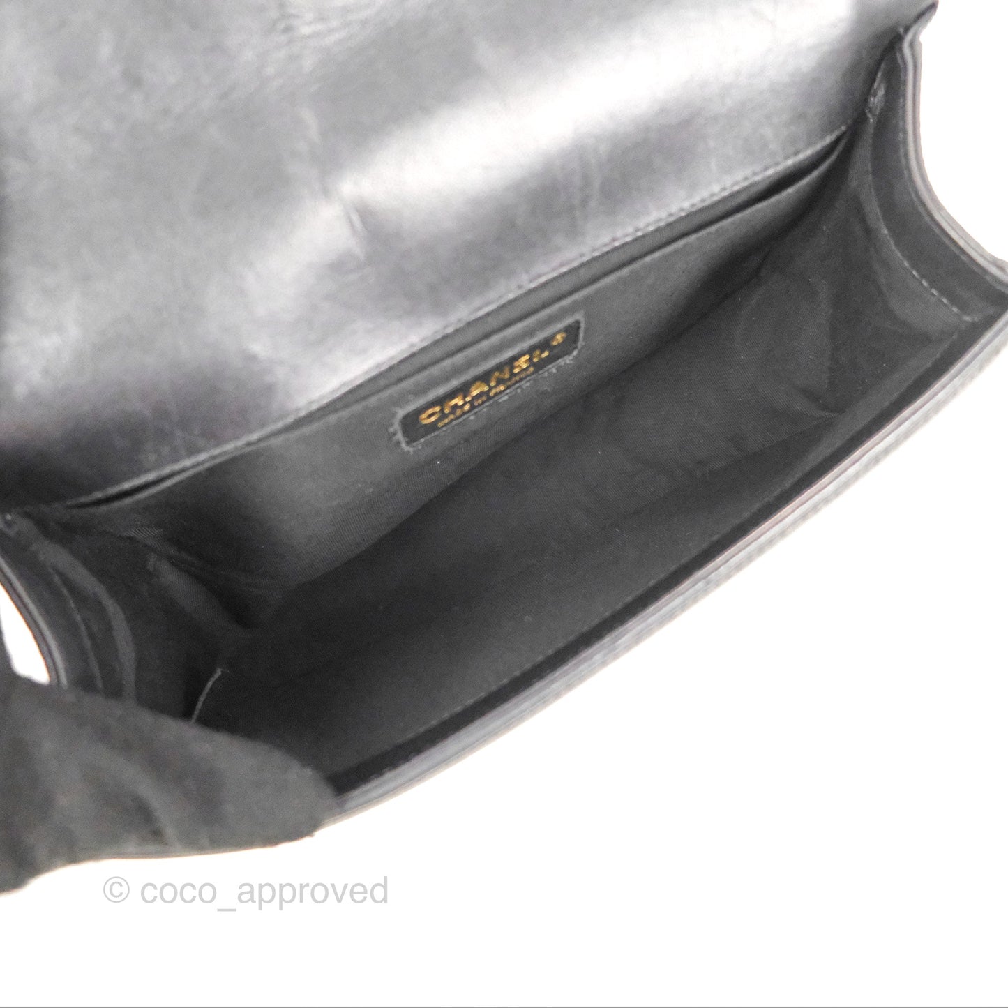 Chanel Quilted Medium Boy Black Lambskin Aged Gold Hardware