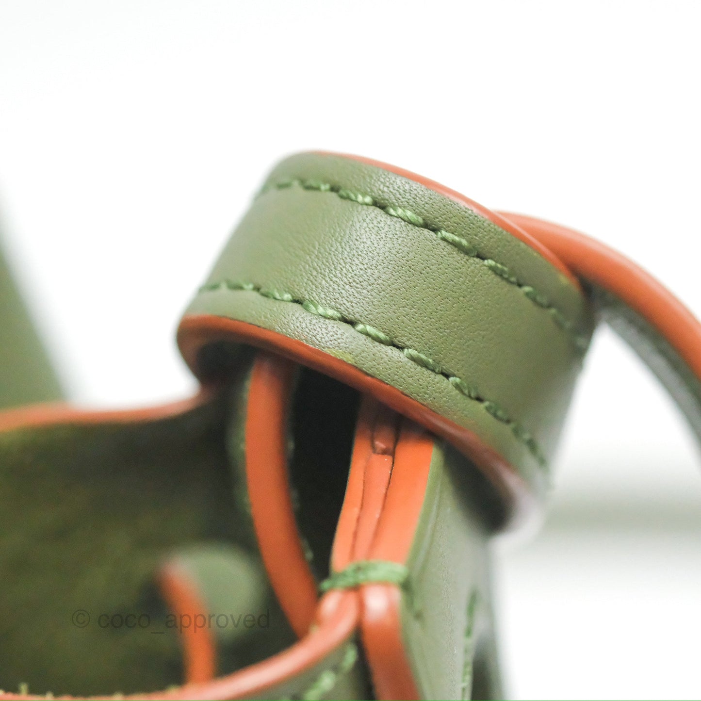 Loewe Mini Balloon Bucket Bag Green Calfskin