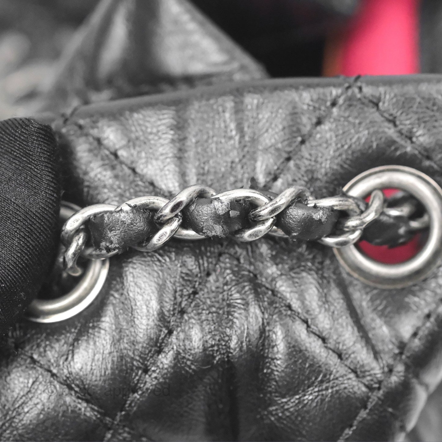 Chanel Small Gabrielle Backpack Black Aged Calfskin