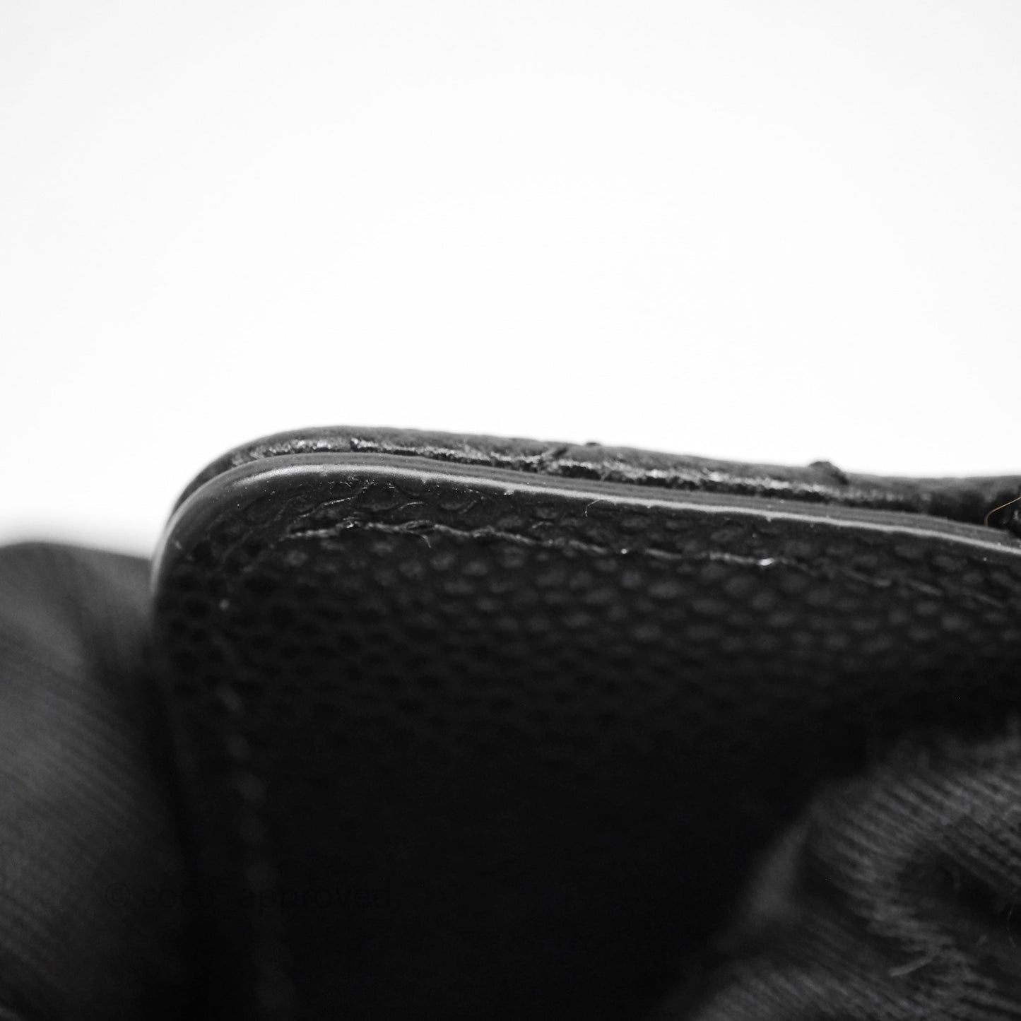 Chanel Small Classic Trifold Wallet Quilted Black Caviar Gold Hardware