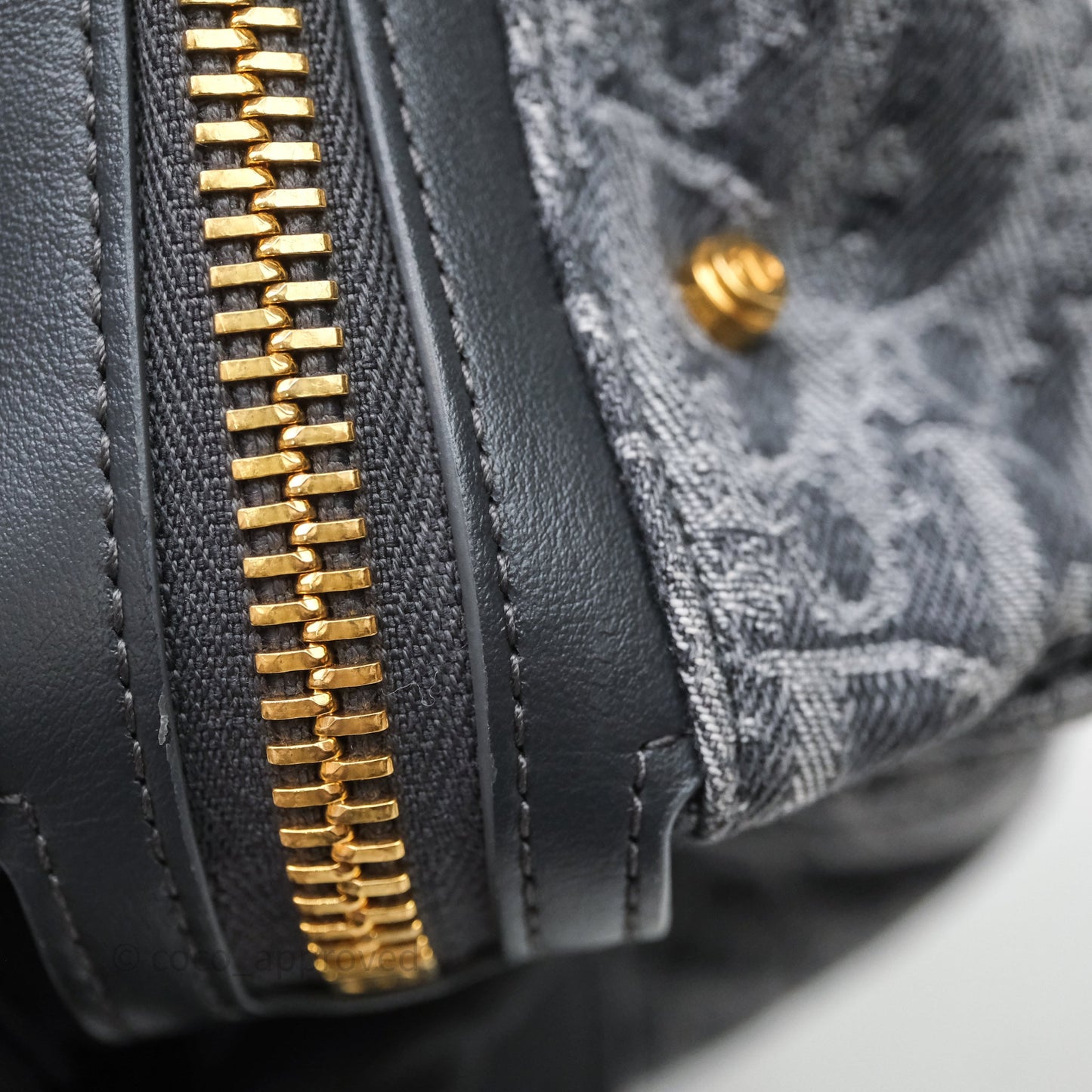 Dior Small D-Journey Bag Gray Denim Dior Oblique Jacquard