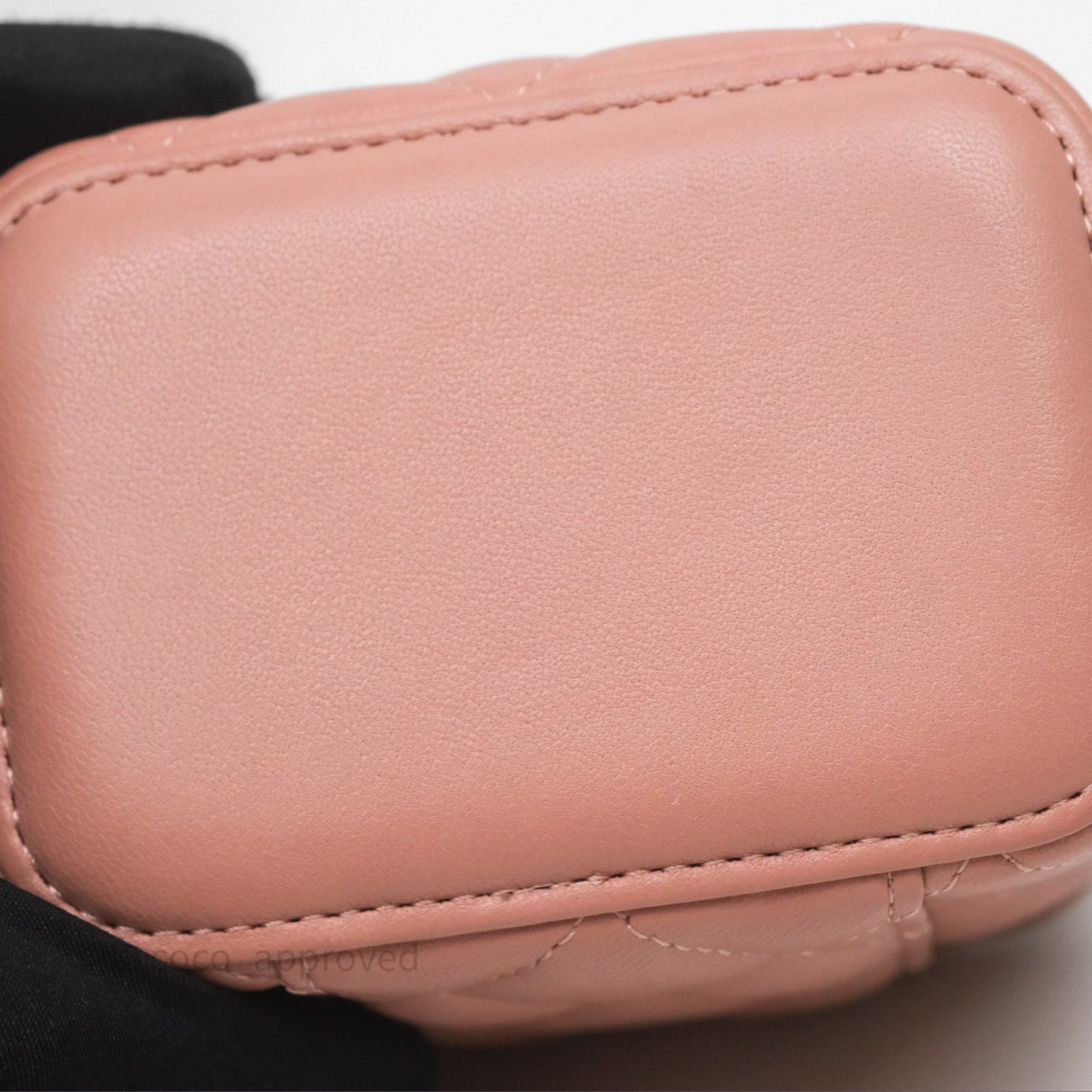 Chanel Mini Pearl Crush Vanity With Chain Pink Gold Hardware