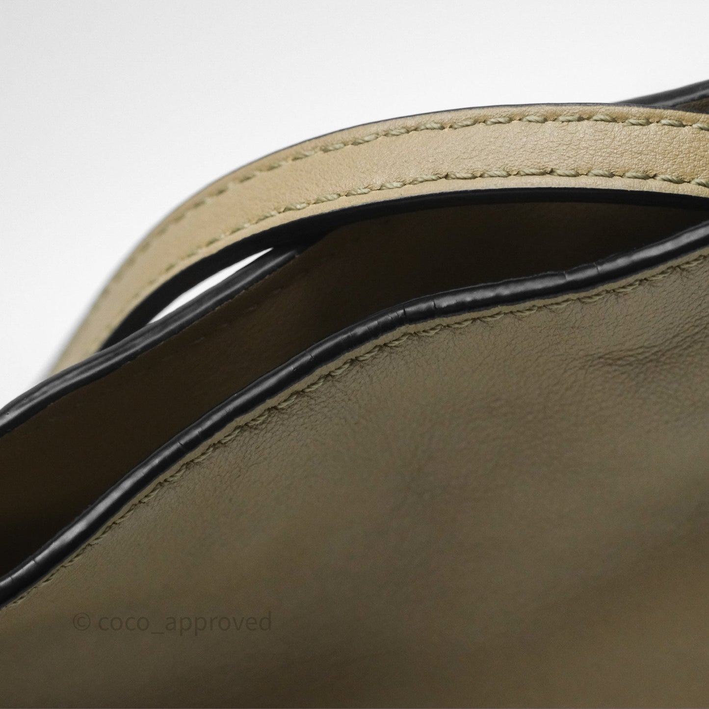 Loewe Mini Flamenco Clutch in Nappa Calfskin Clay Green