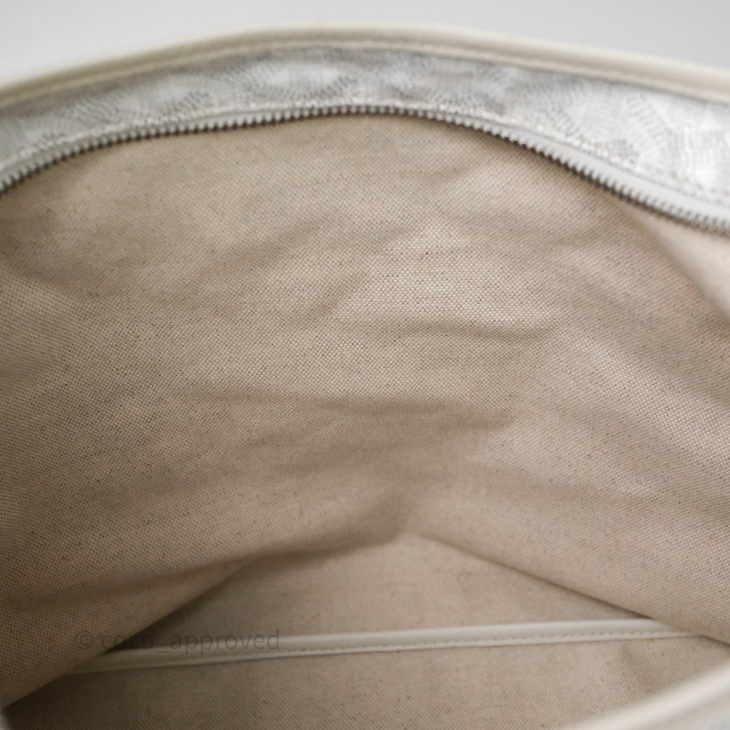 Goyard Bohème Hobo Bag PM White Goyardine Canvas
