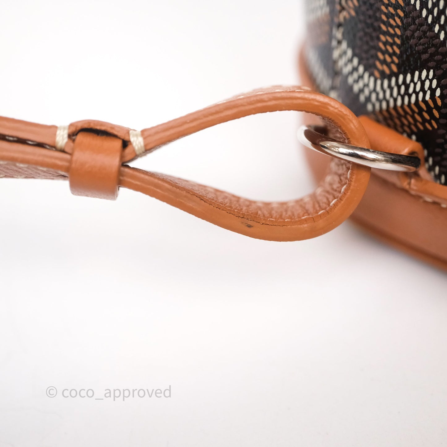 Goyard Mini Alpin Backpack Black/ Tan  Goyardine Calfskin