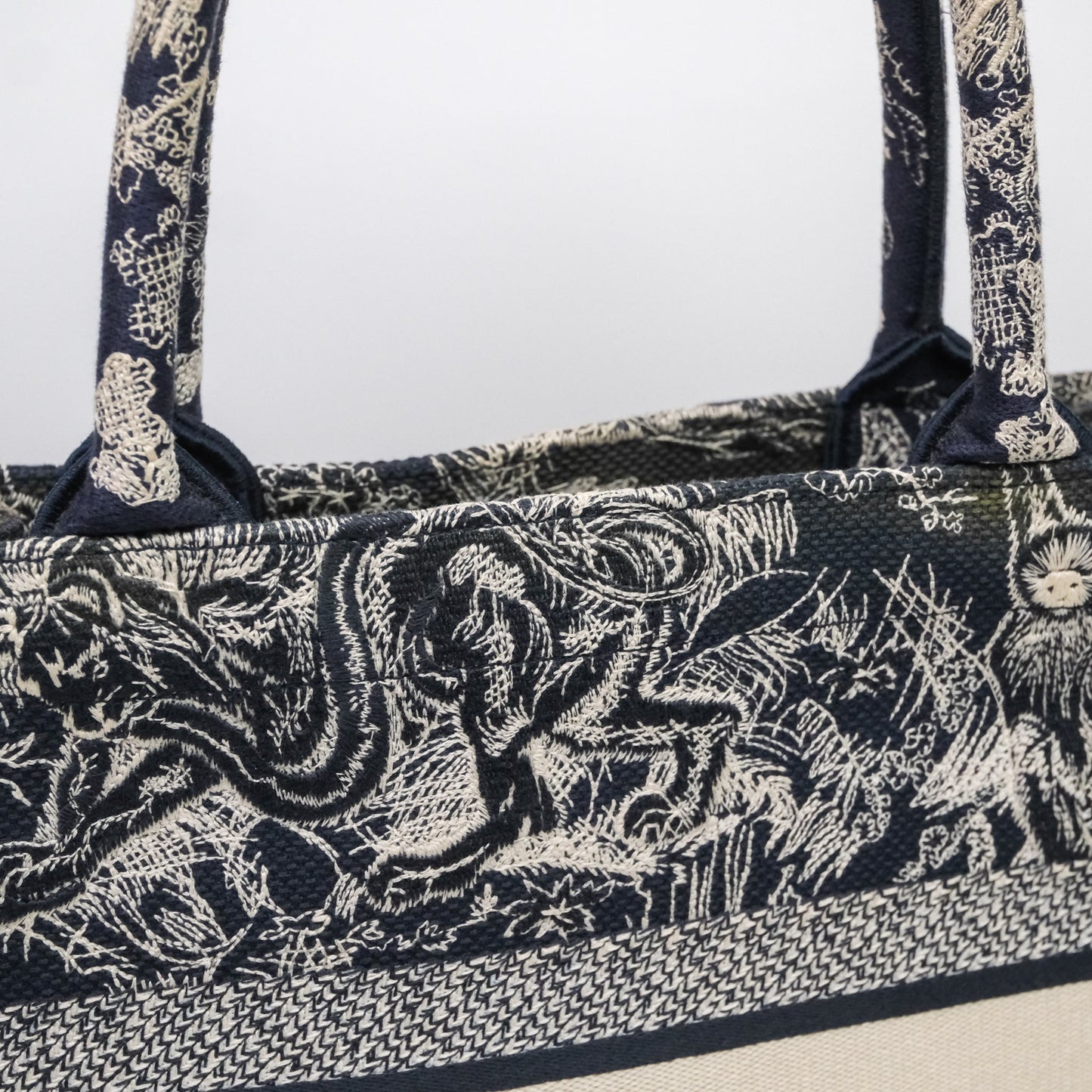 Christian Dior Toile De Jouy Medium Book Tote Canvas