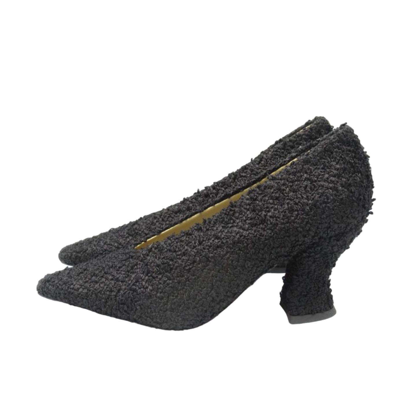 Luxury Bottega Veneta Almond Tweed Pumps