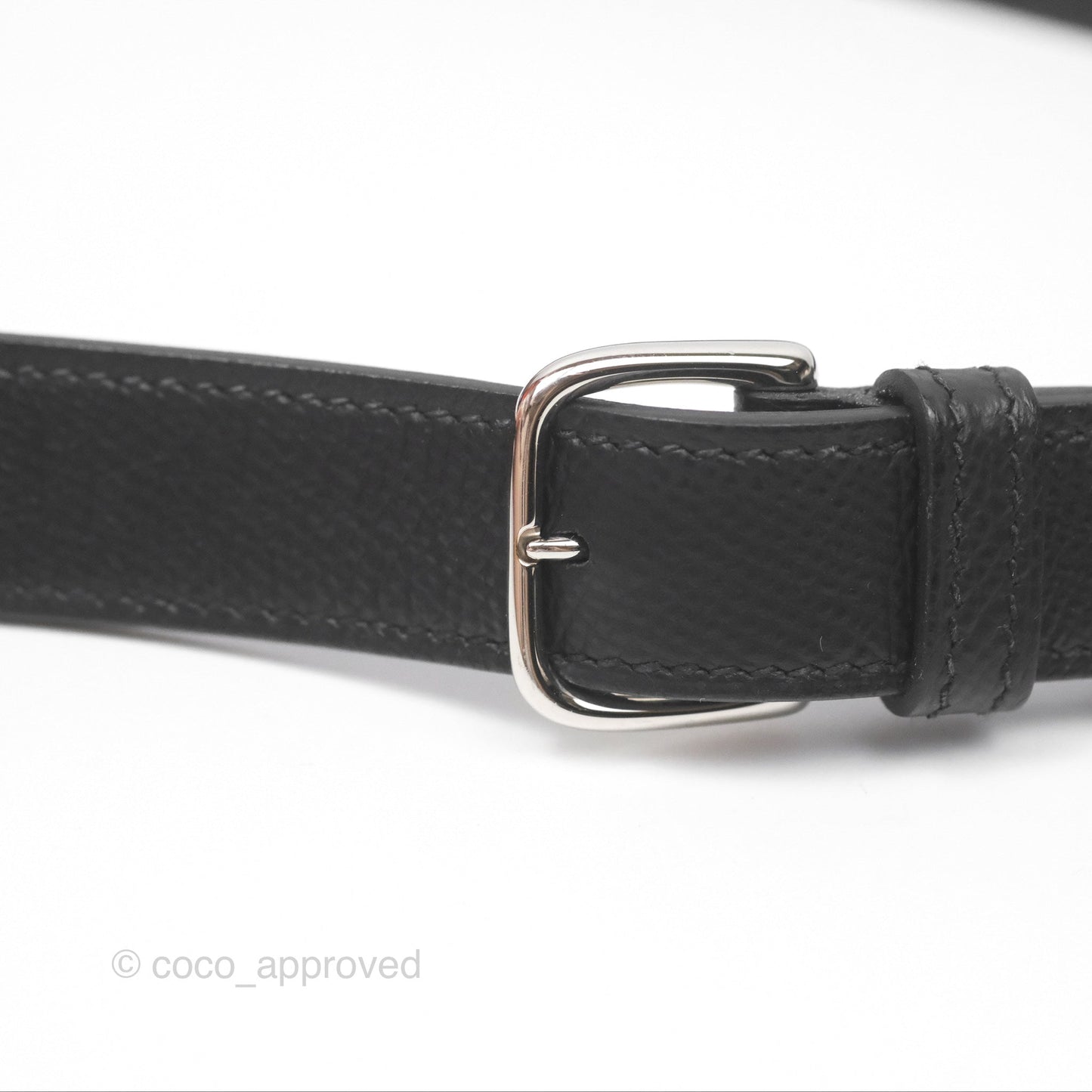 Hermès Della Cavalleria Mini Bag Noir 89 Epsom Palladium Hardware