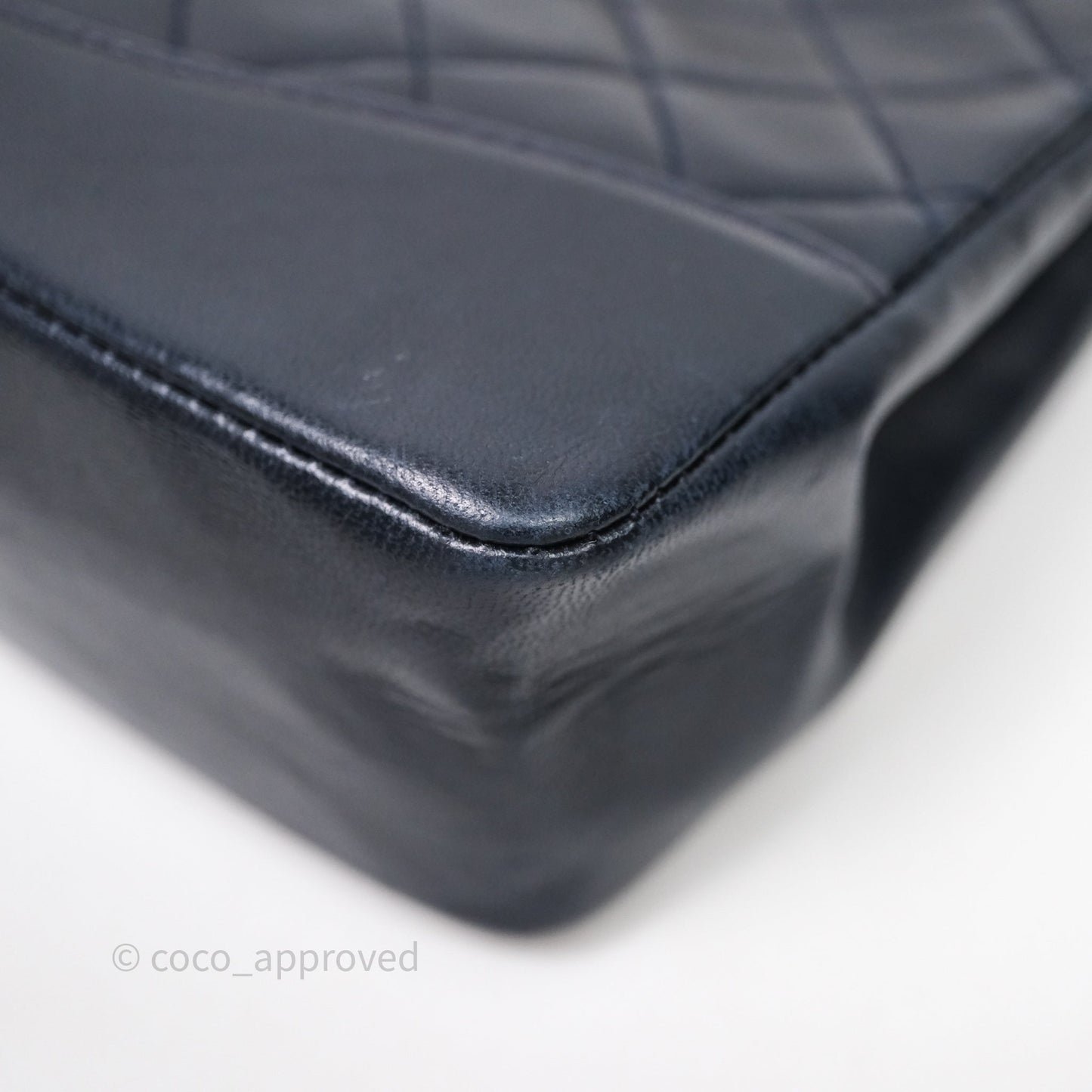 Chanel Vintage 31 Navy Lambskin 24K Gold Hardware