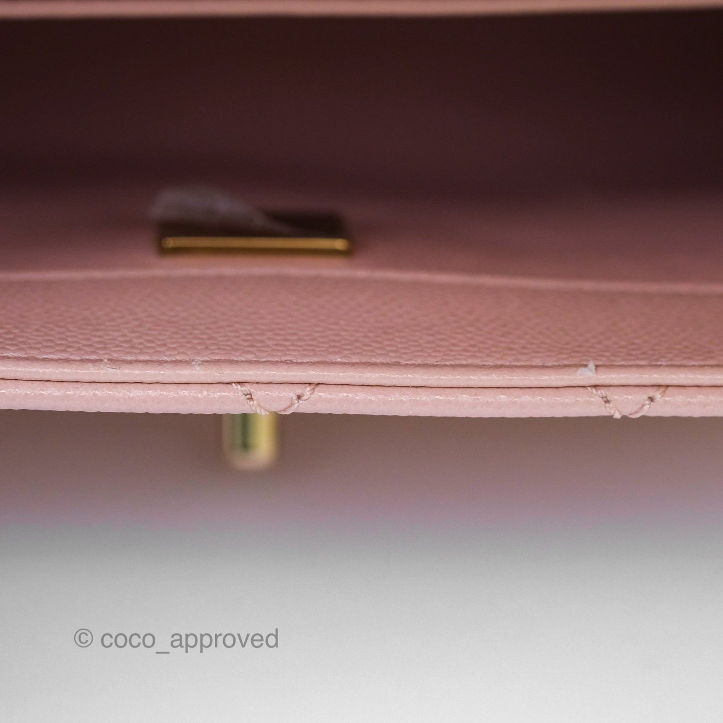 Chanel Small Coco Handle Pink Caviar Gold Hardware