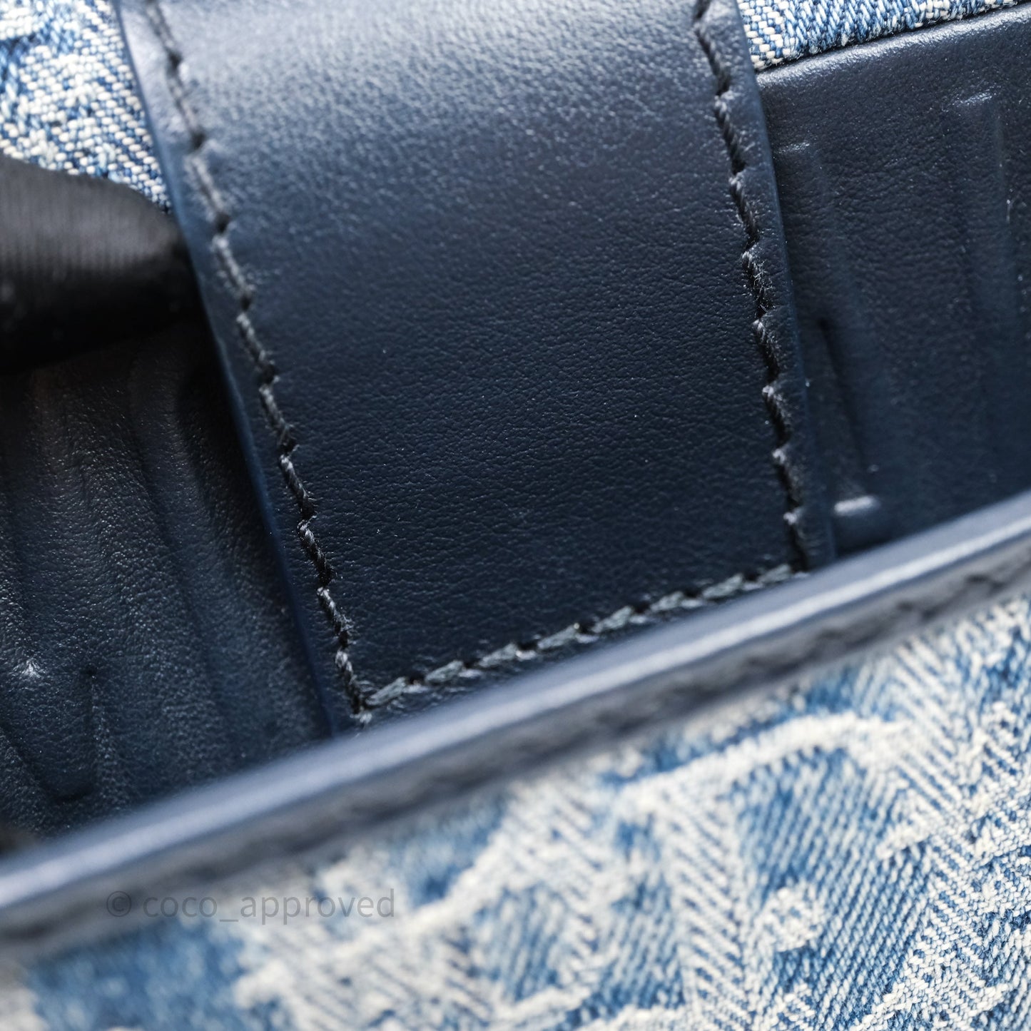Christian Dior Montaigne East-West Bag Denim With Chain