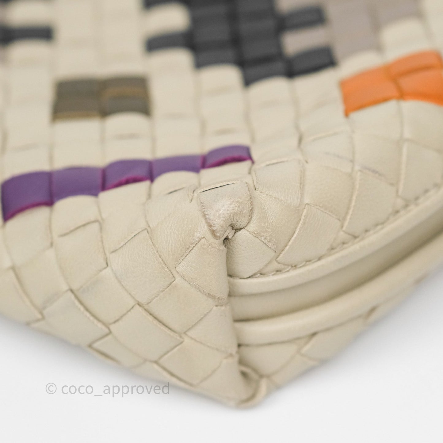 Bottega Veneta Nodini Crossbody Bag Cement Abstract Nappa Intrecciato
