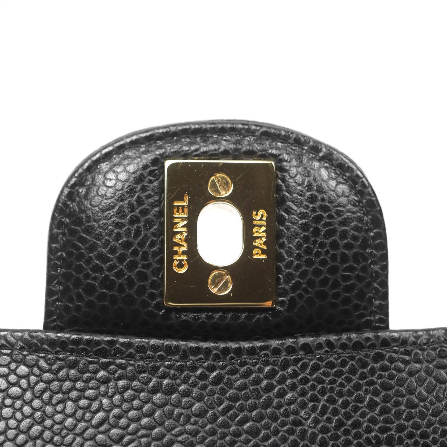 Chanel Small Classic Flap Quilted Black Caviar Gold Hardware