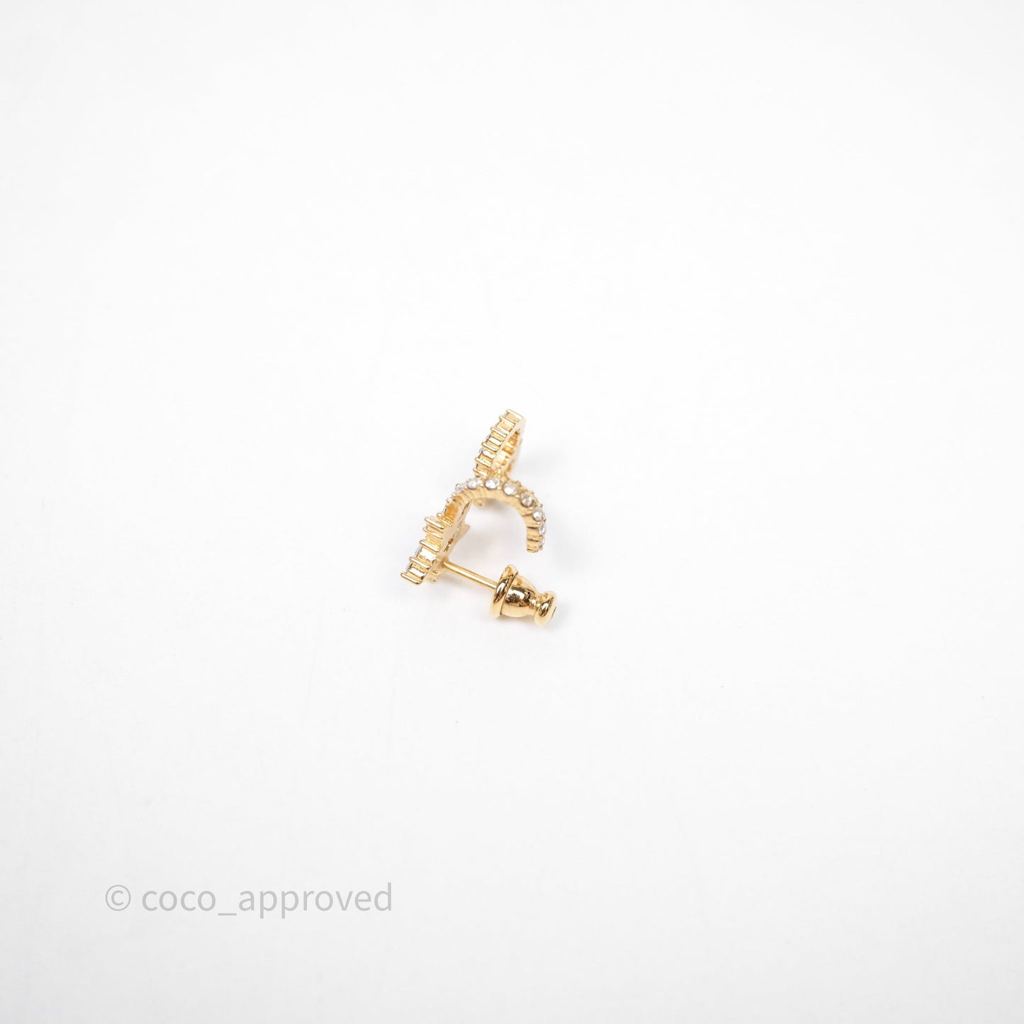 Christian Dior Clair D Lune Earrings Gold