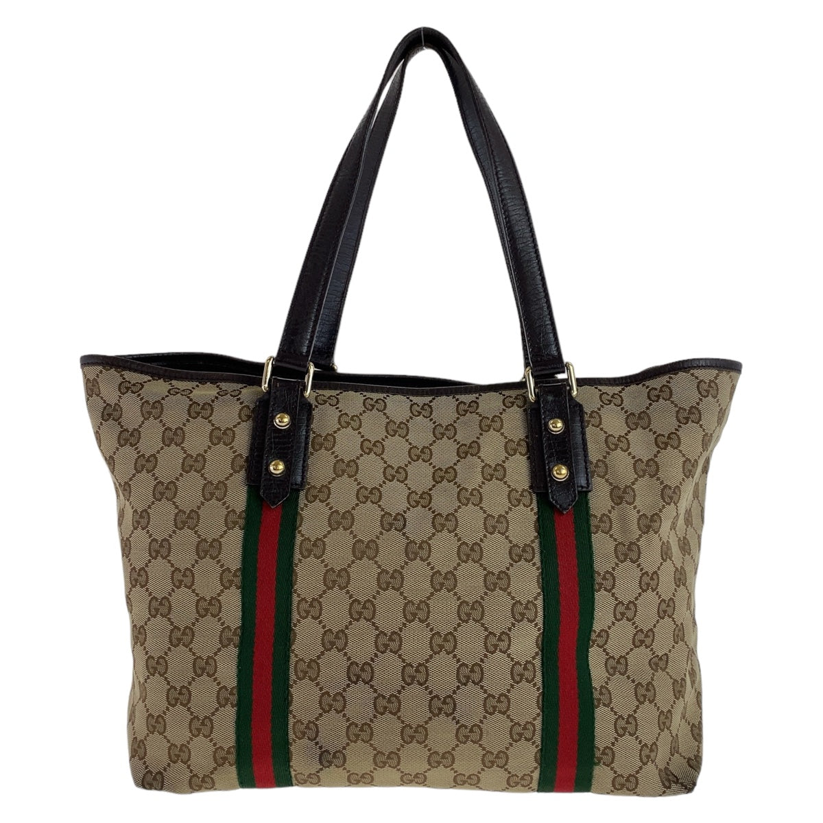 Luxury Gucci Trending 2025 GG Canvas Leather Tote Bag