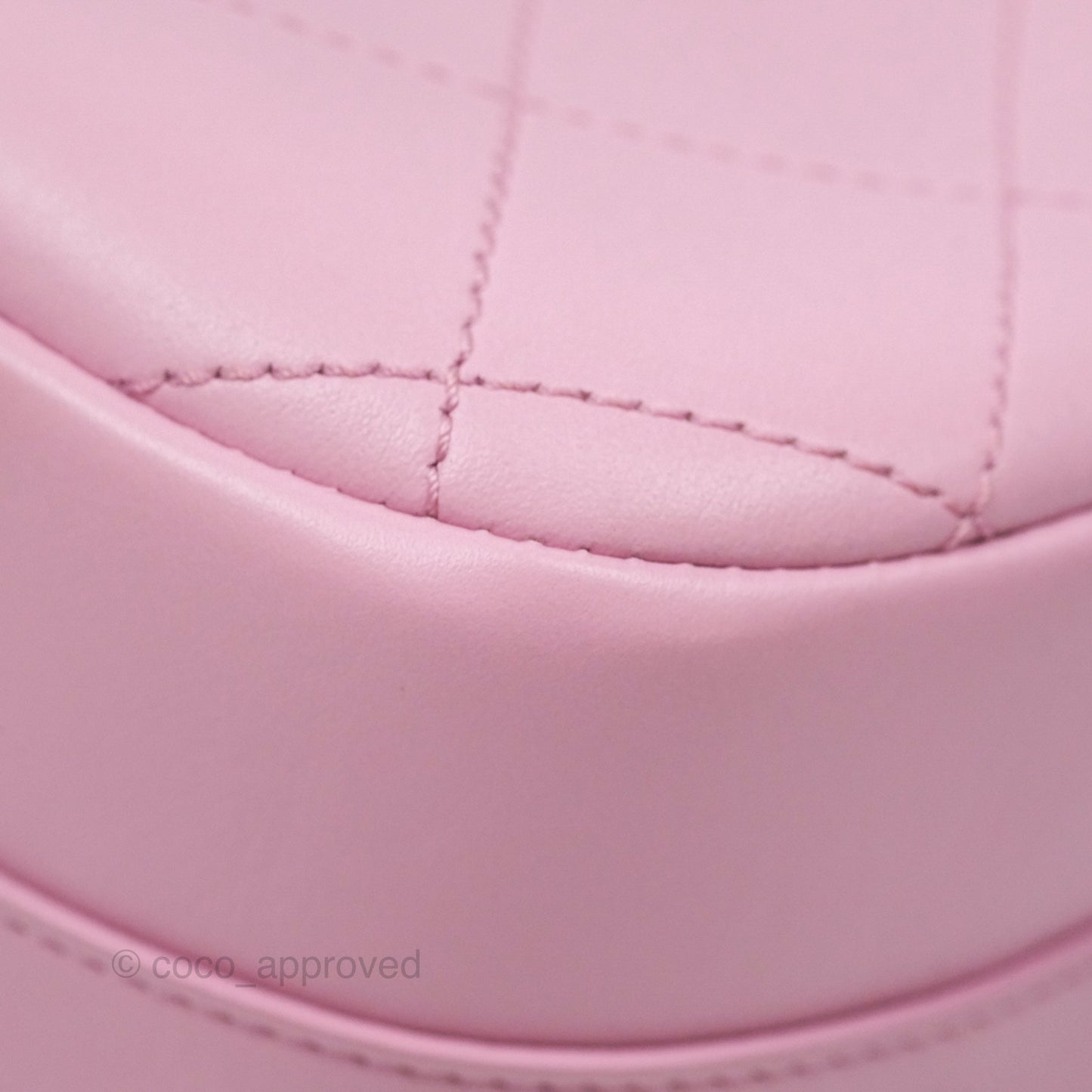 Chanel Stitched Ring My Bag Flap Crossbody Pink Calfskin Silver Hardware