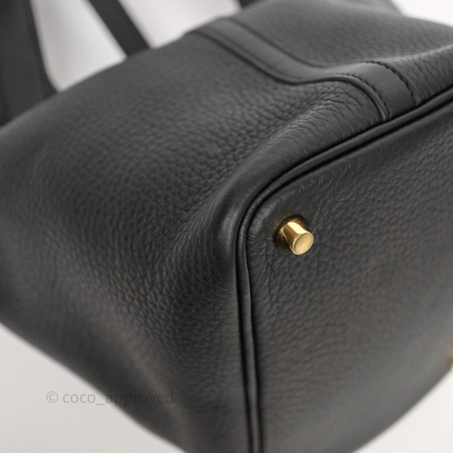 Hermès Picotin Lock 18 Noir Black 89 Clemence Gold Hardware