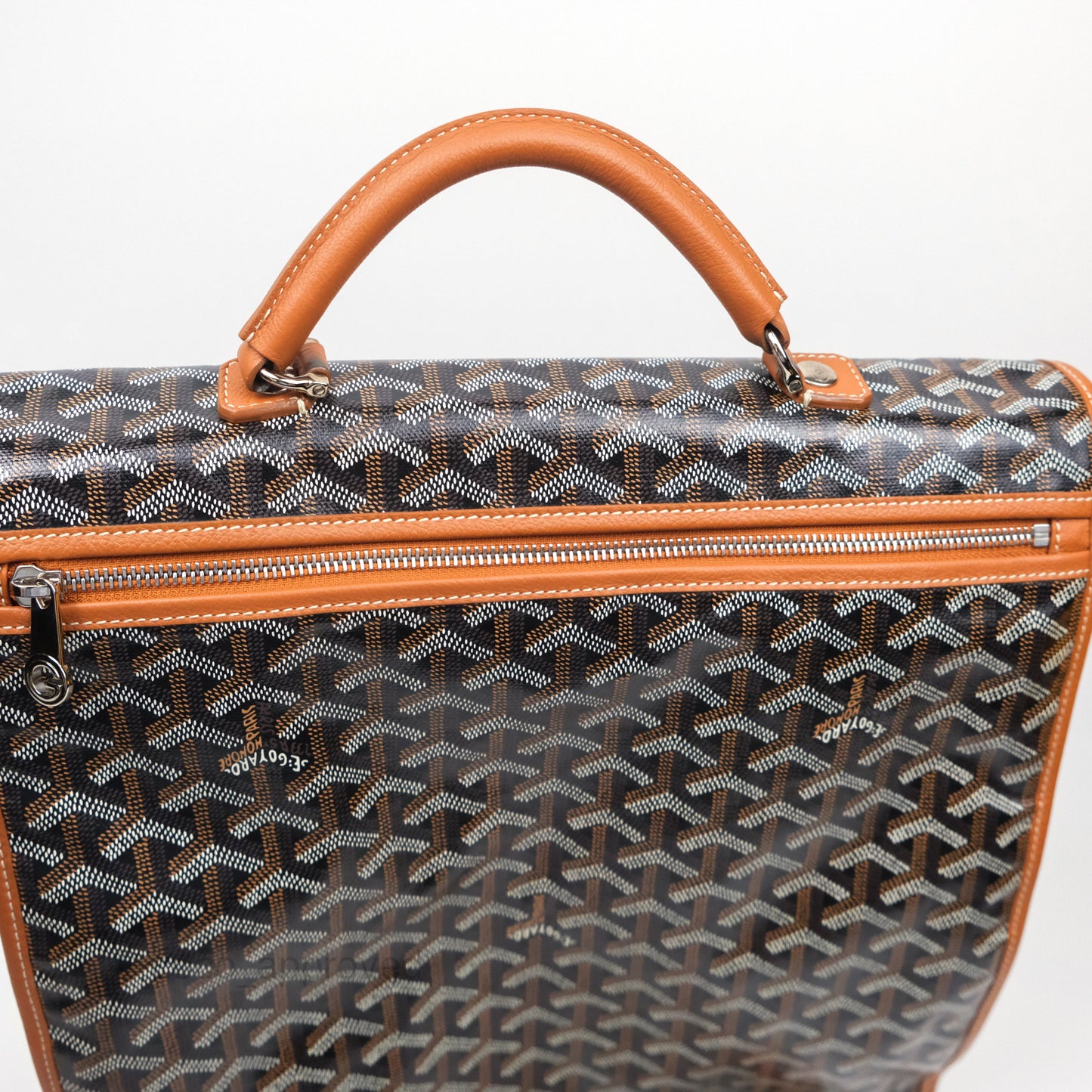 Goyard Saint Léger Backpack Black/ Tan