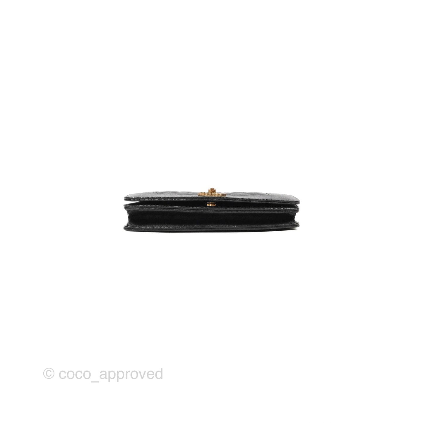 Chanel Mademoiselle WOC Black Caviar Gold Hardware