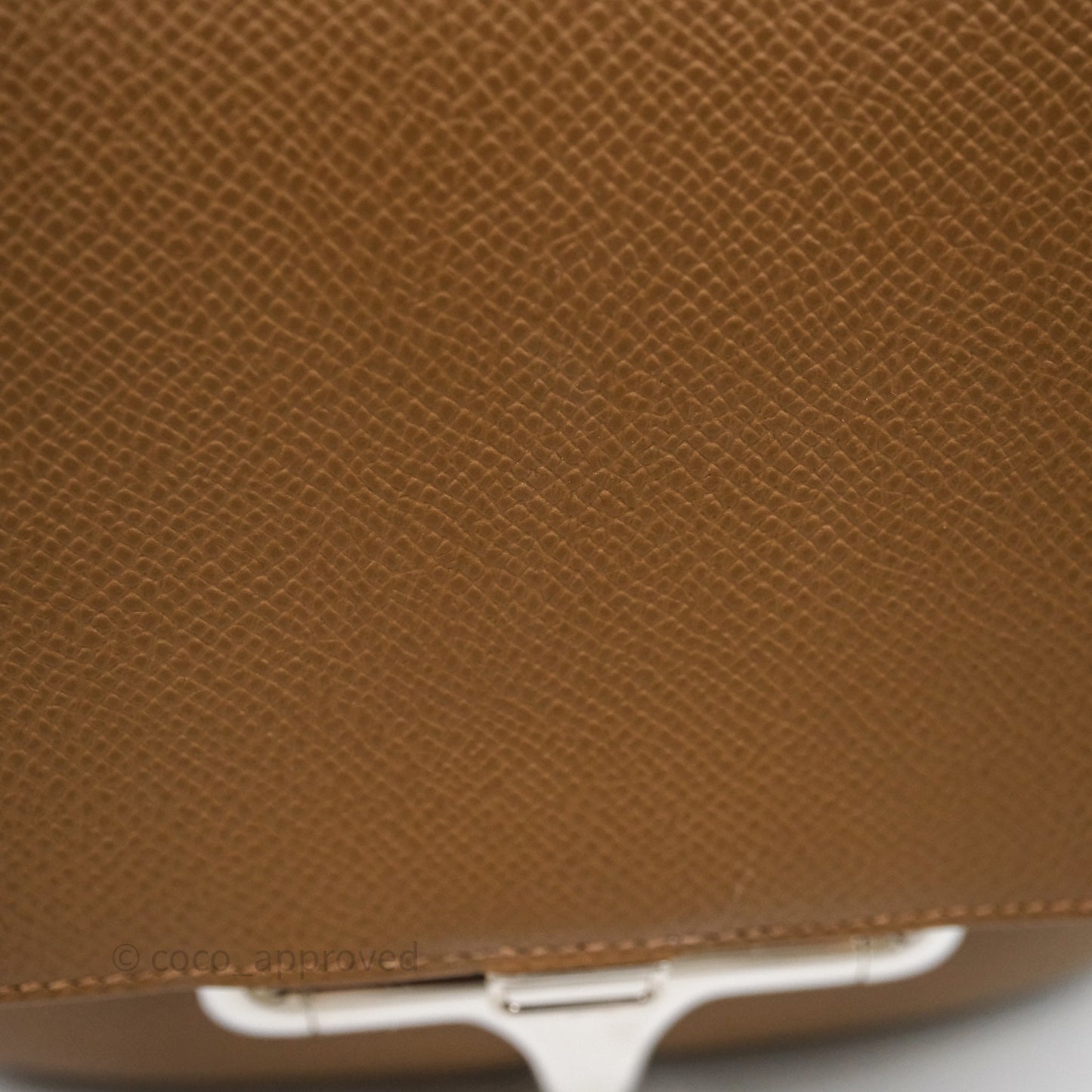 Hermès Della Cavalleria Mini Bag Alezan 3G Epsom Palladium Hardware