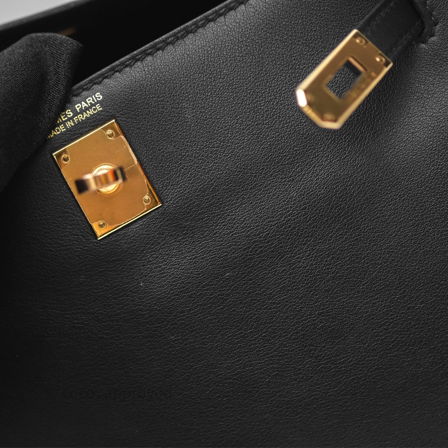 Hermès Kelly Danse II Bag Black Noir 89 Swift Gold Hardware