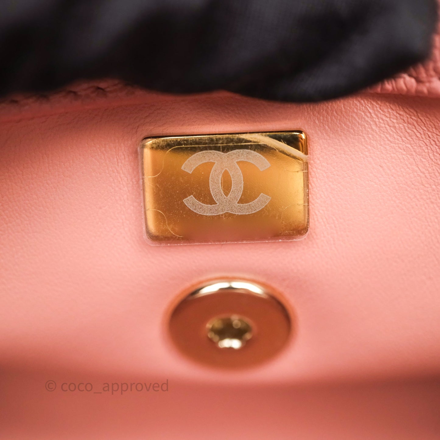 Chanel Small Coco Handle Quilted Pink Caviar Gold Hardware