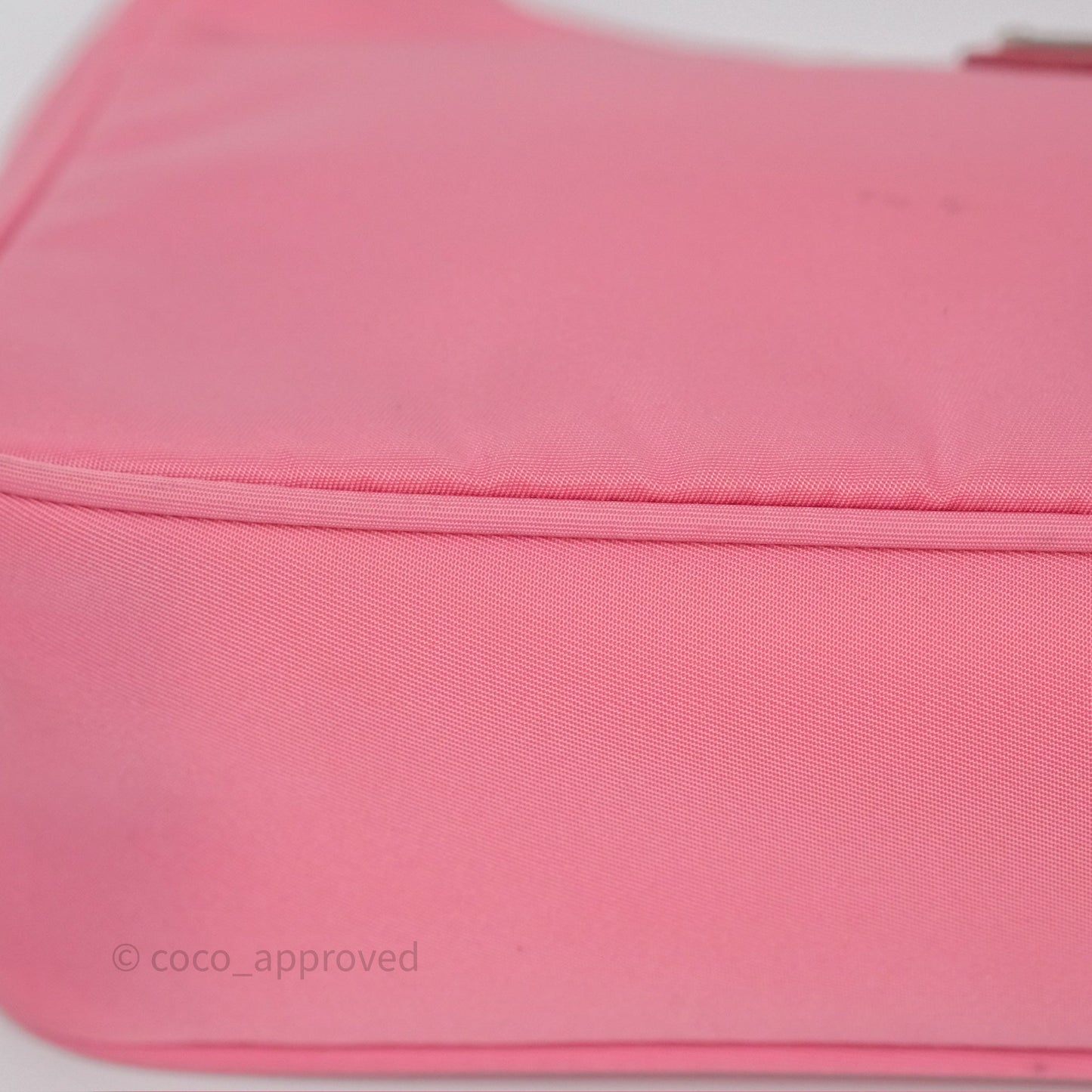 Prada Re-Edition 2005 Nylon Mini Bag Pink Silver Hardware
