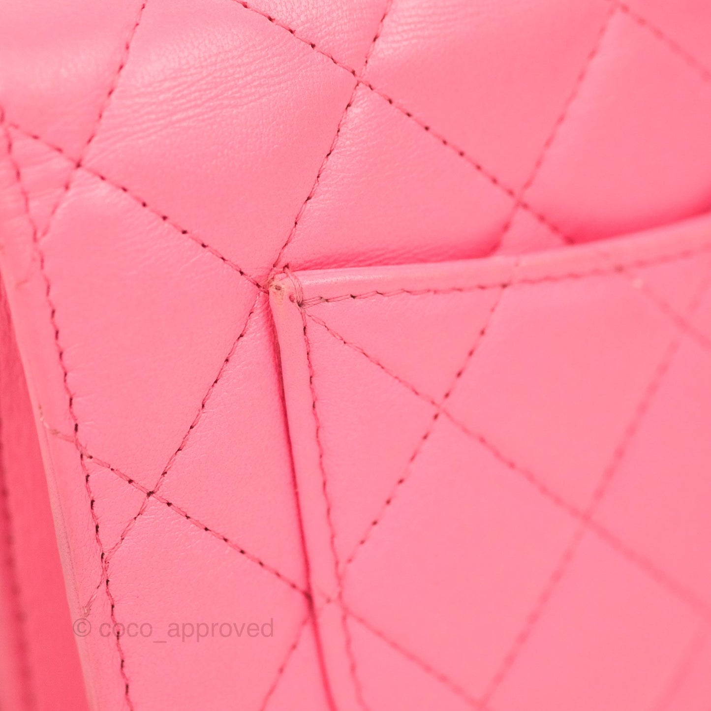Chanel Quilted Pearl Crush Wallet on Chain WOC Pink Lambskin Aged Gold Hardware