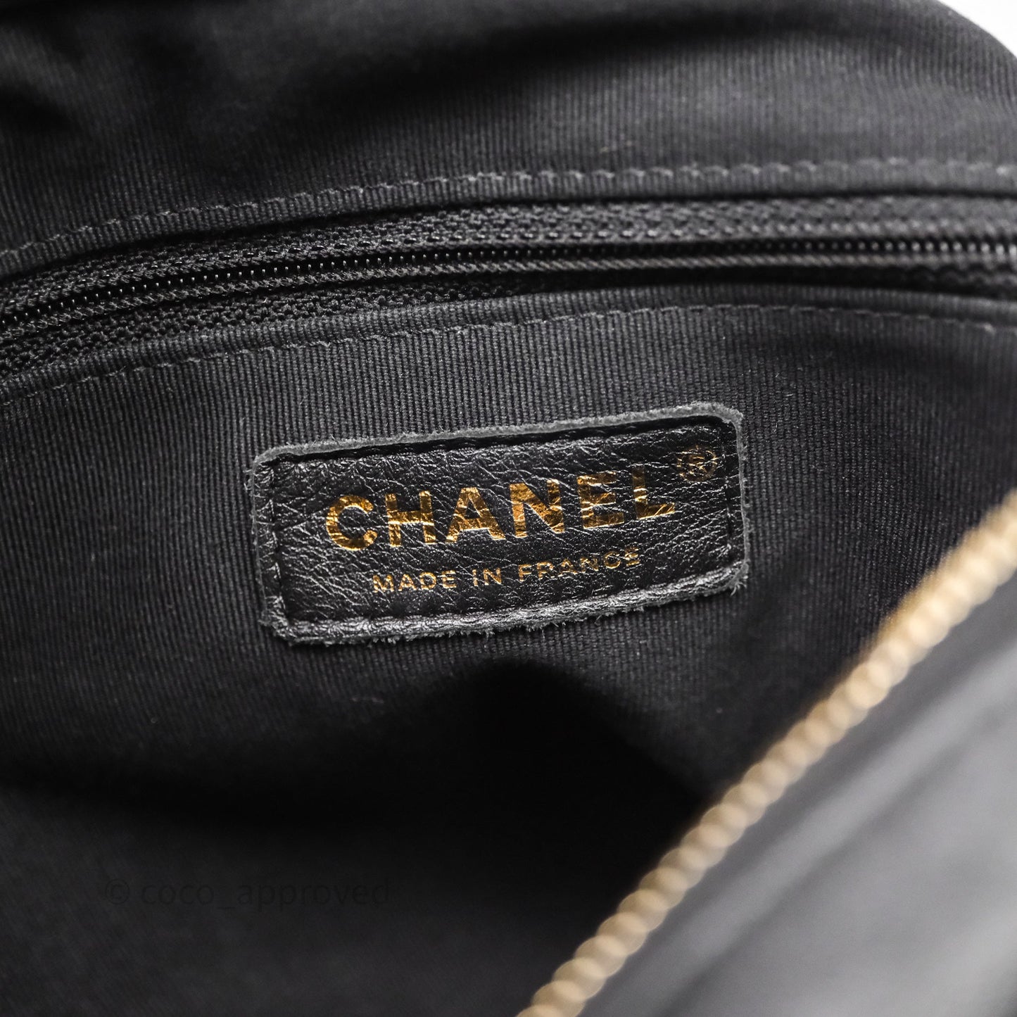 Chanel Hobo Bag Black Calfskin Aged Gold Hardware