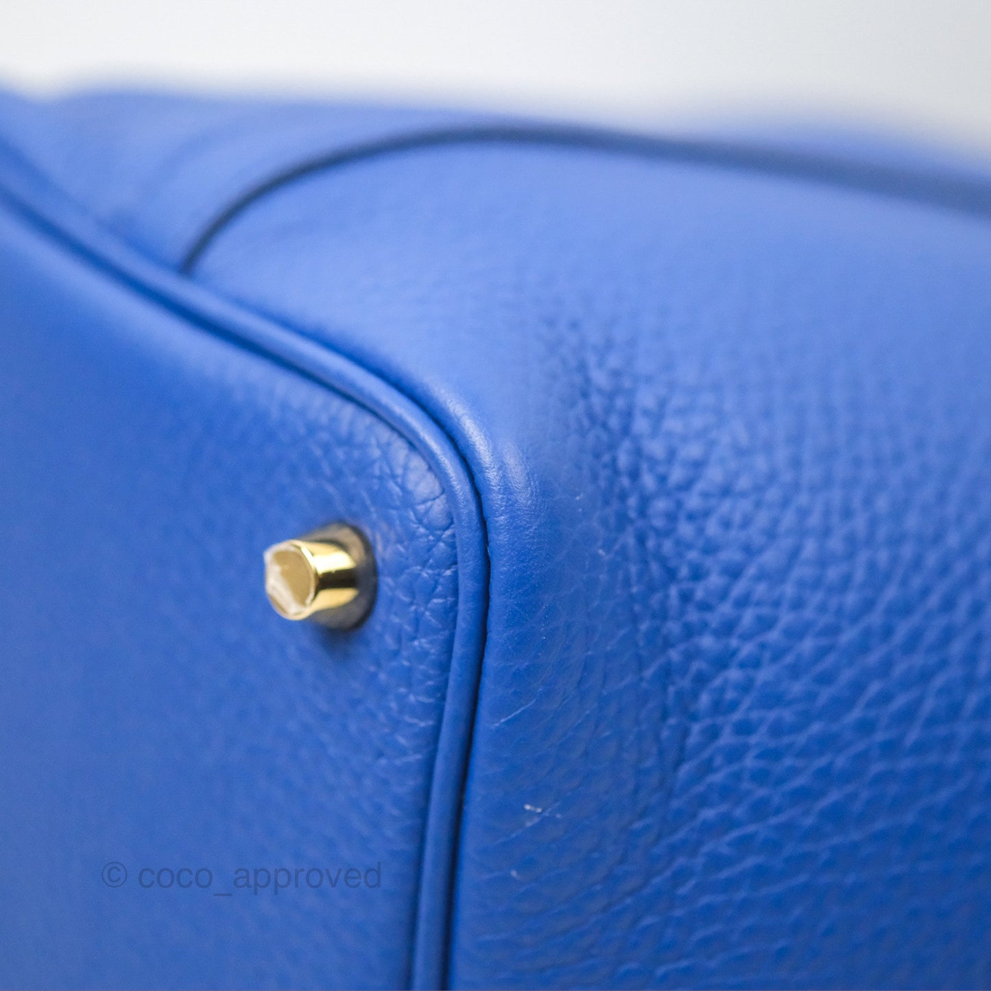 Hermès Picotin 18 Bleu Royal Clemence Gold Hardware