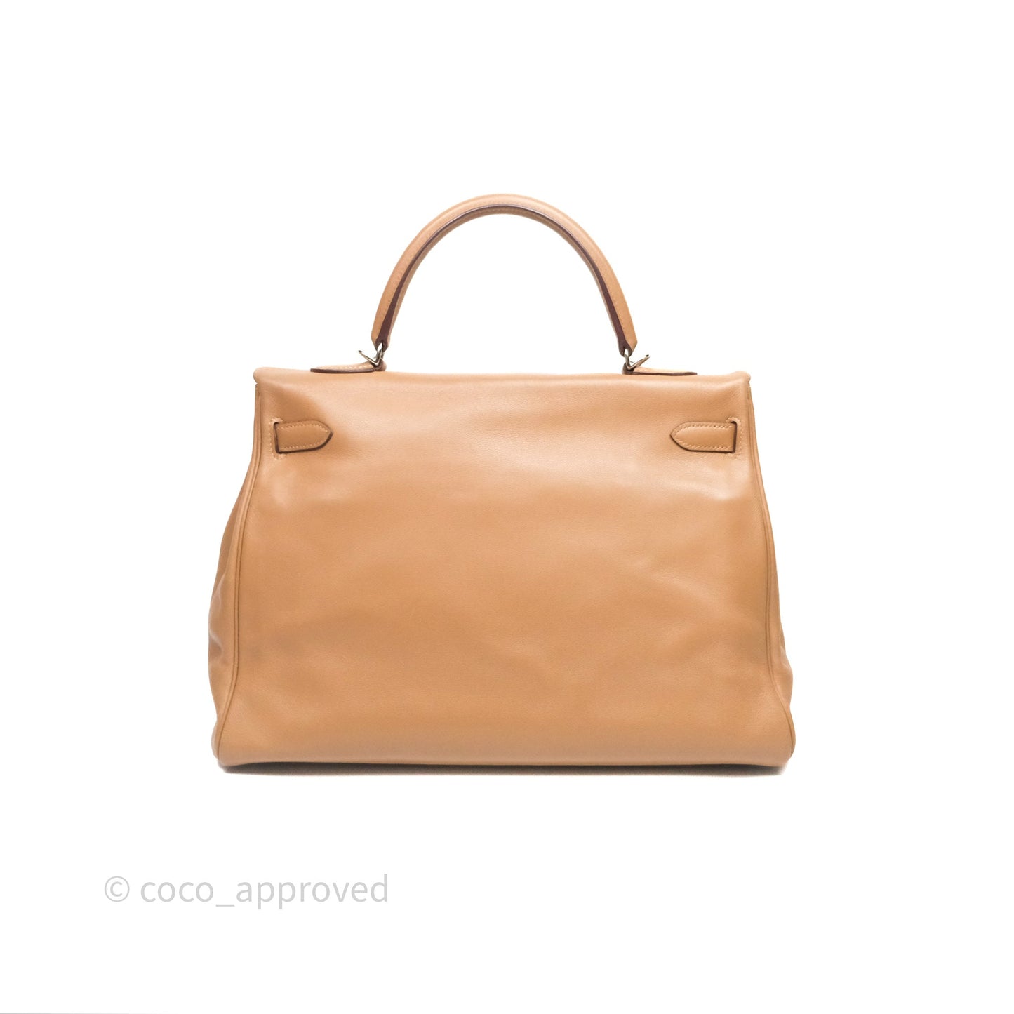 Hermès Kelly 35 Retourne Chai 0M Evercolor Palladium Hardware