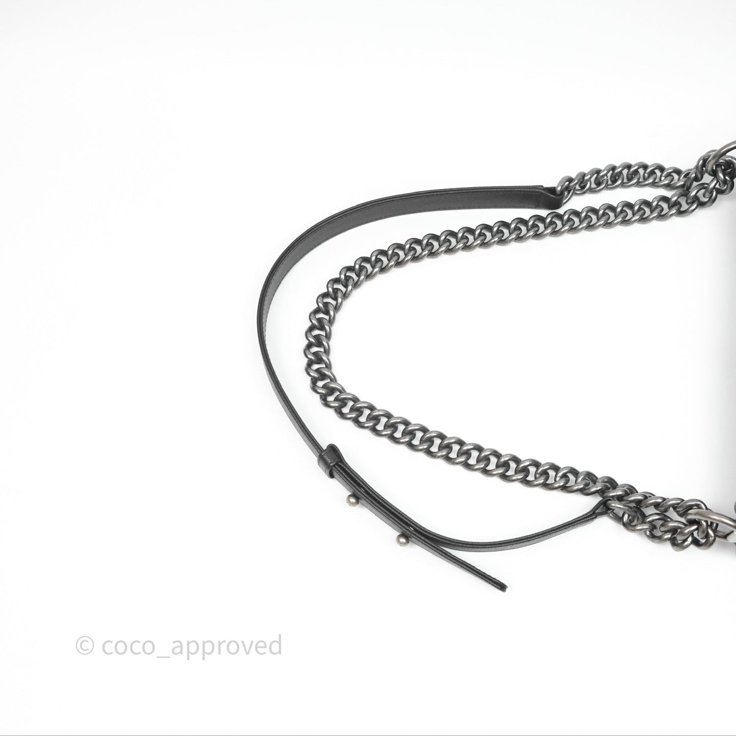 Chanel Medium Boy Quilted Black Caviar Ruthenium Hardware
