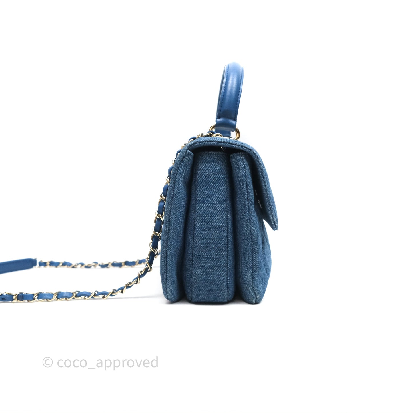 Chanel Small Trendy CC Denim Gold Hardware