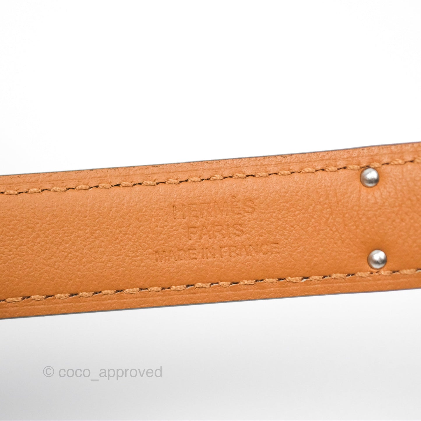 Hermès Epsom Kelly Buckle Belt Palladium Hardware