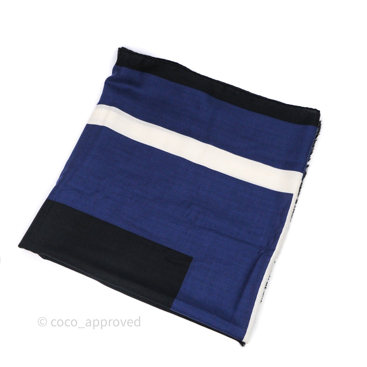 Hermes H Jumping Scarf Cashmere Silk 90x180cm
