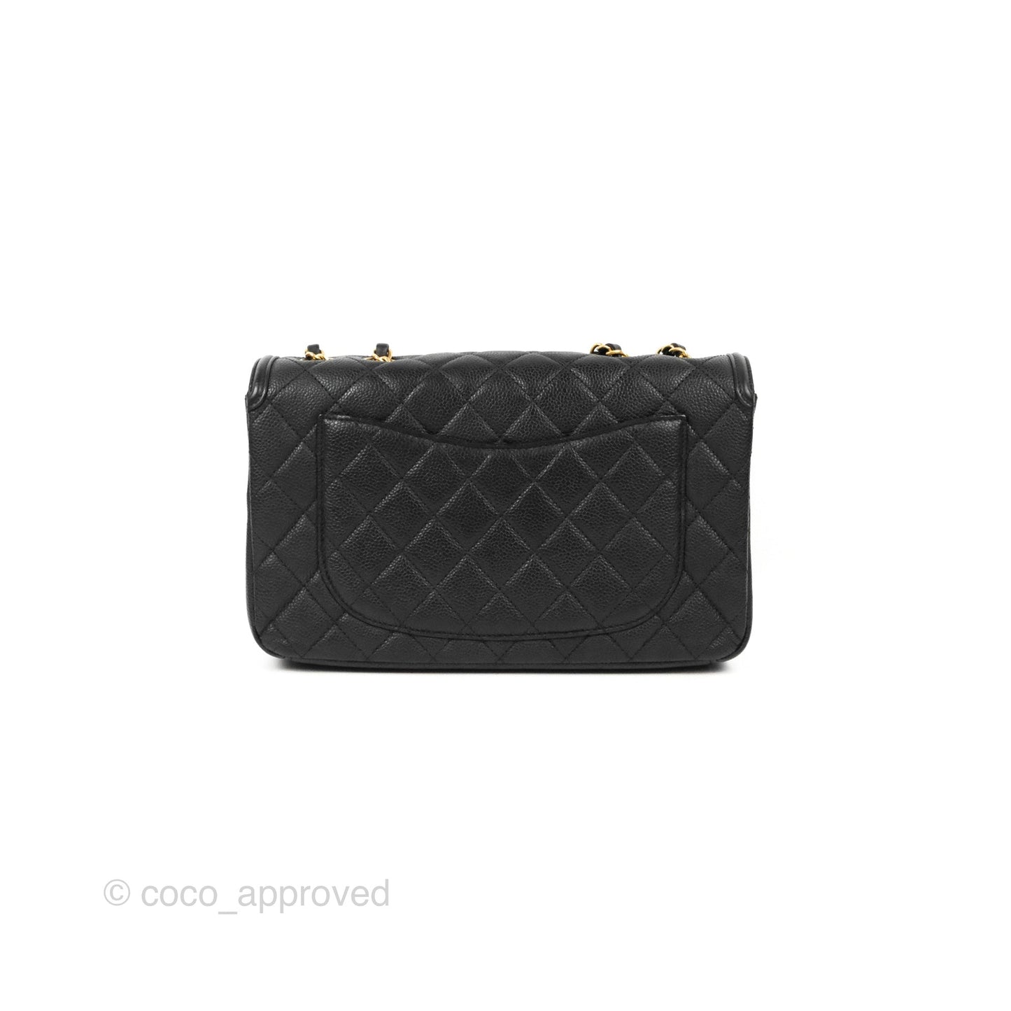 Chanel Quilted Medium CC Filigree Flap Black Caviar