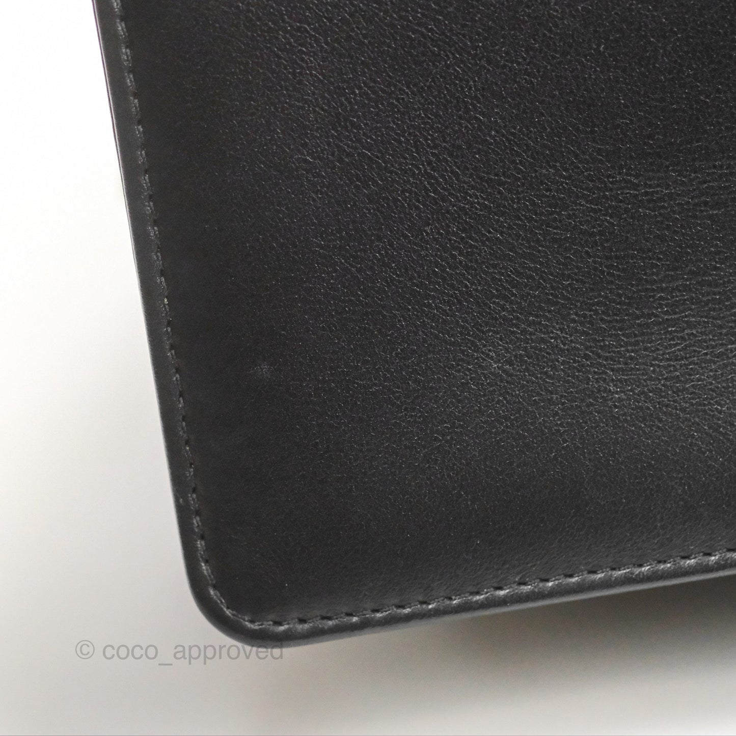 Chanel Small Chevron Boy Black Calfskin Silver Hardware