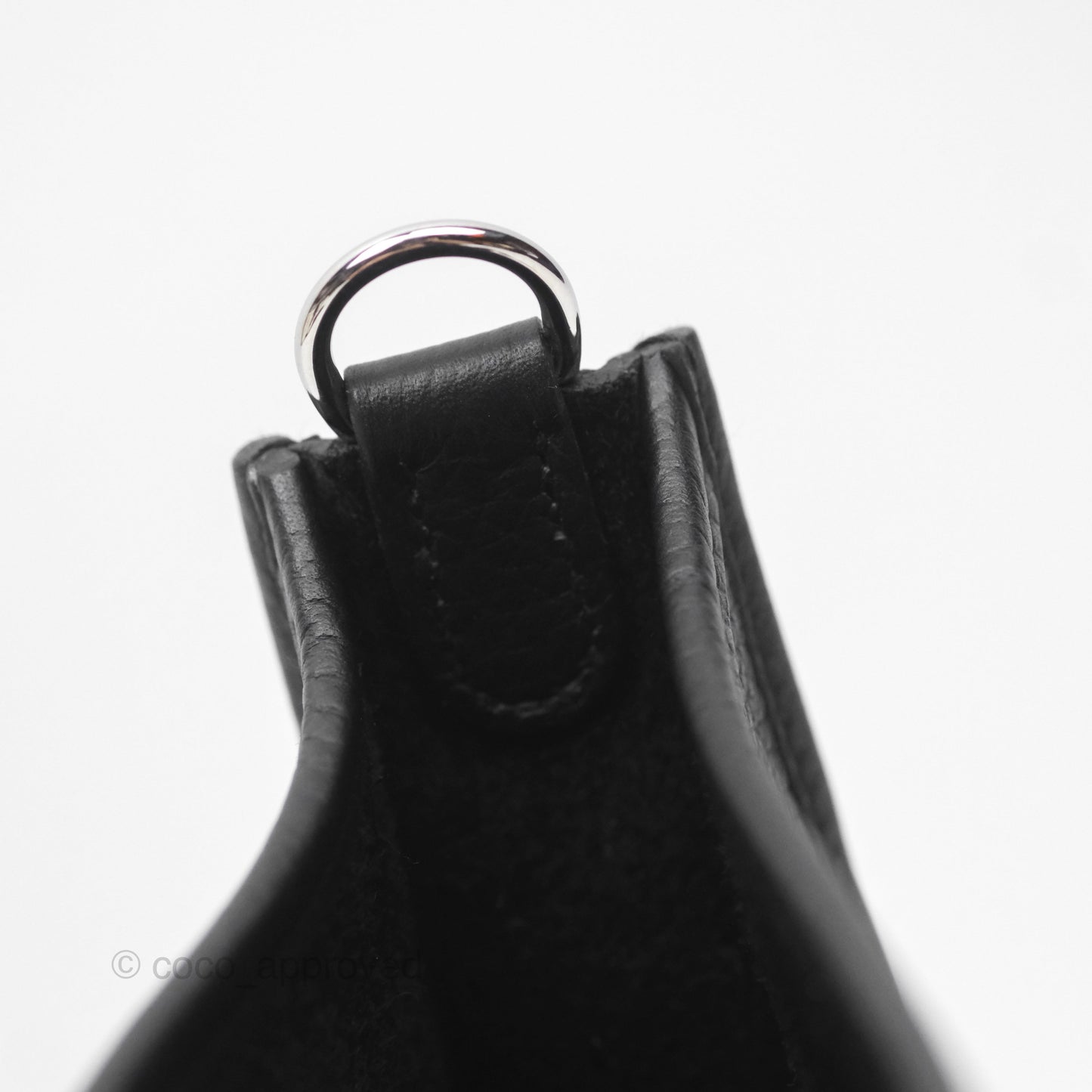 Hermès Mini Evelyne 16 Noir 89 Clemence Palladium Hardware