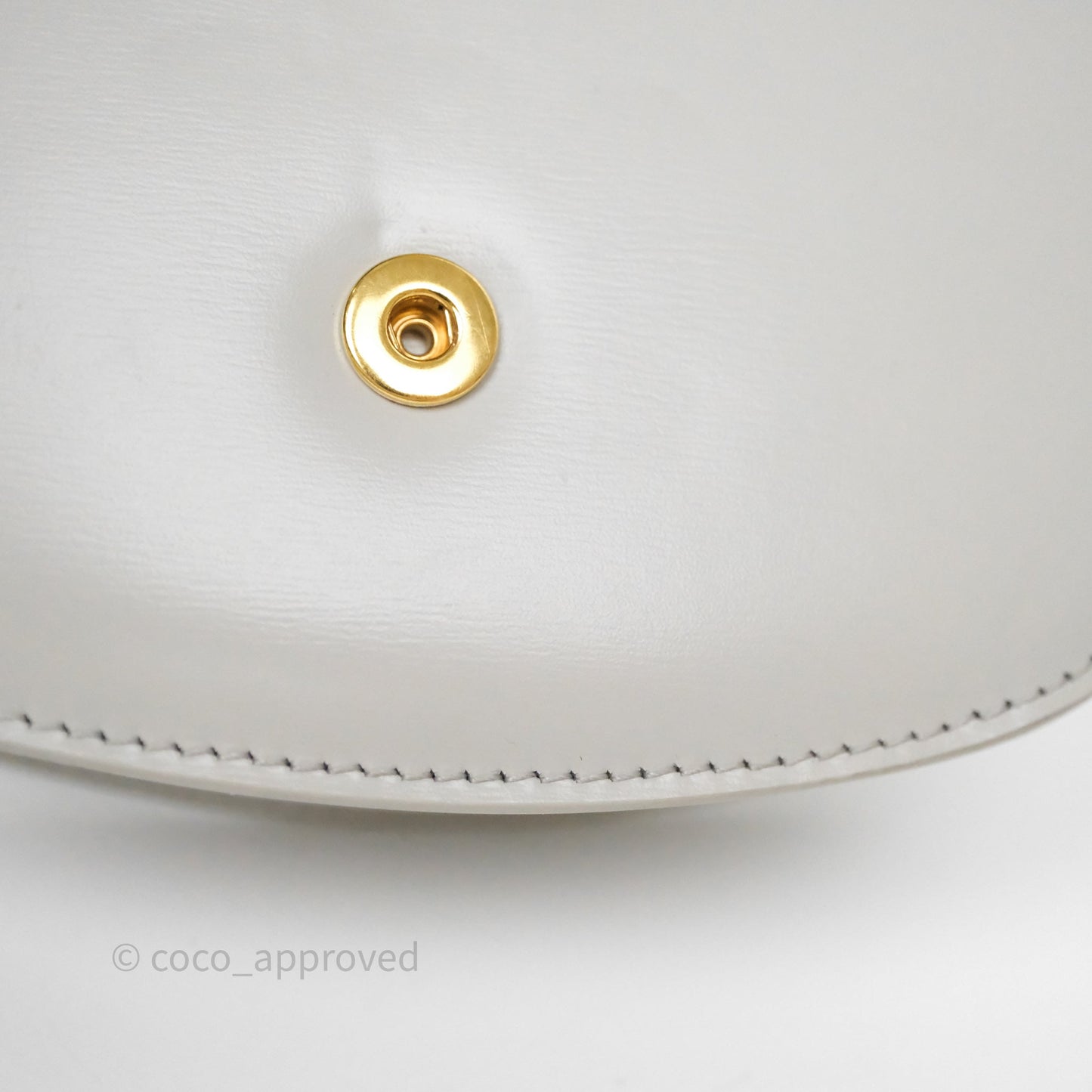 Celine Mini Besace Clea in Shiny Calfskin Grey